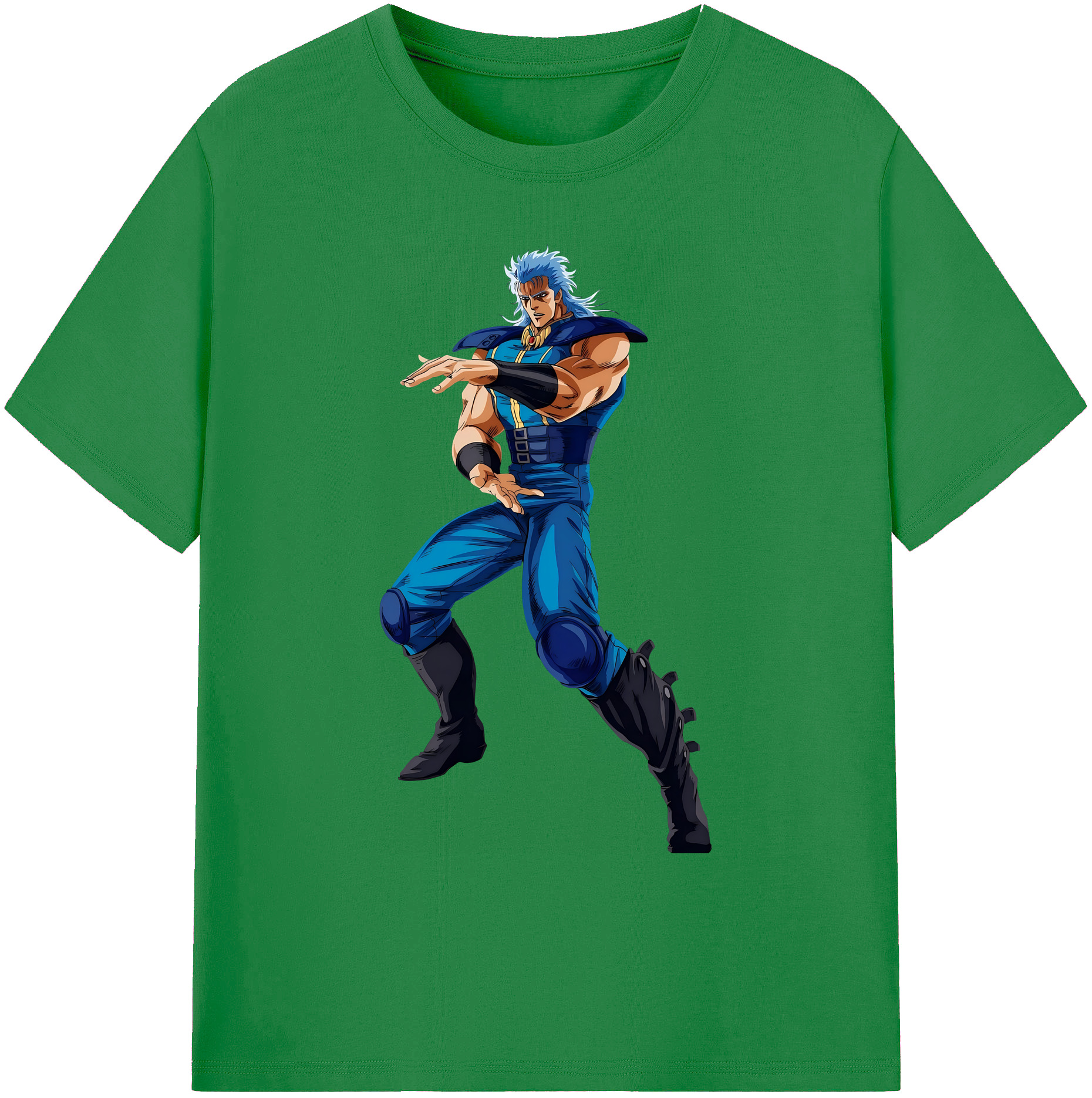 （画像用） 北斗の拳 Fist of the North Star 綿100％ メンズ半袖Tシャツ｜肌触りやわらか＆通気性