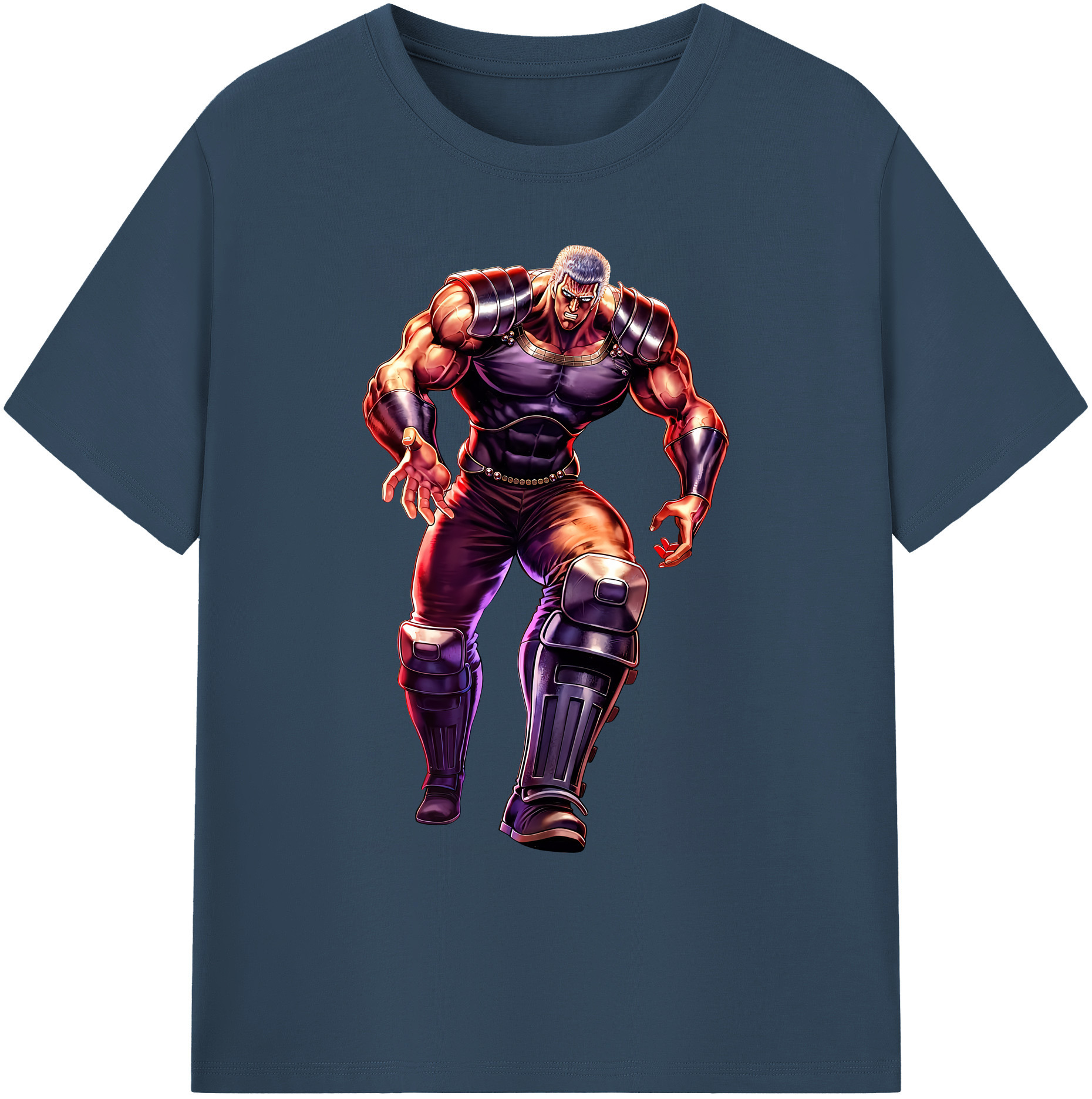 （画像用） 北斗の拳 Fist of the North Star 綿100％ メンズ半袖Tシャツ｜肌触りやわらか＆通気性