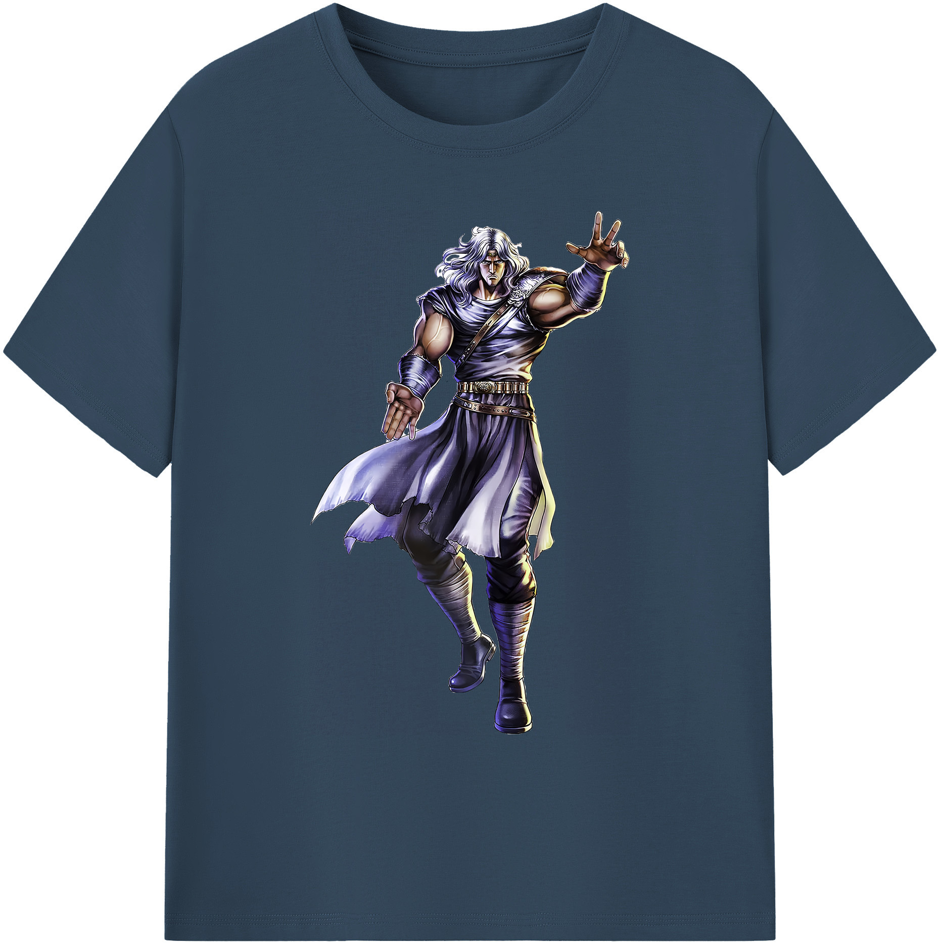 （画像用） 北斗の拳 Fist of the North Star 綿100％ メンズ半袖Tシャツ｜肌触りやわらか＆通気性