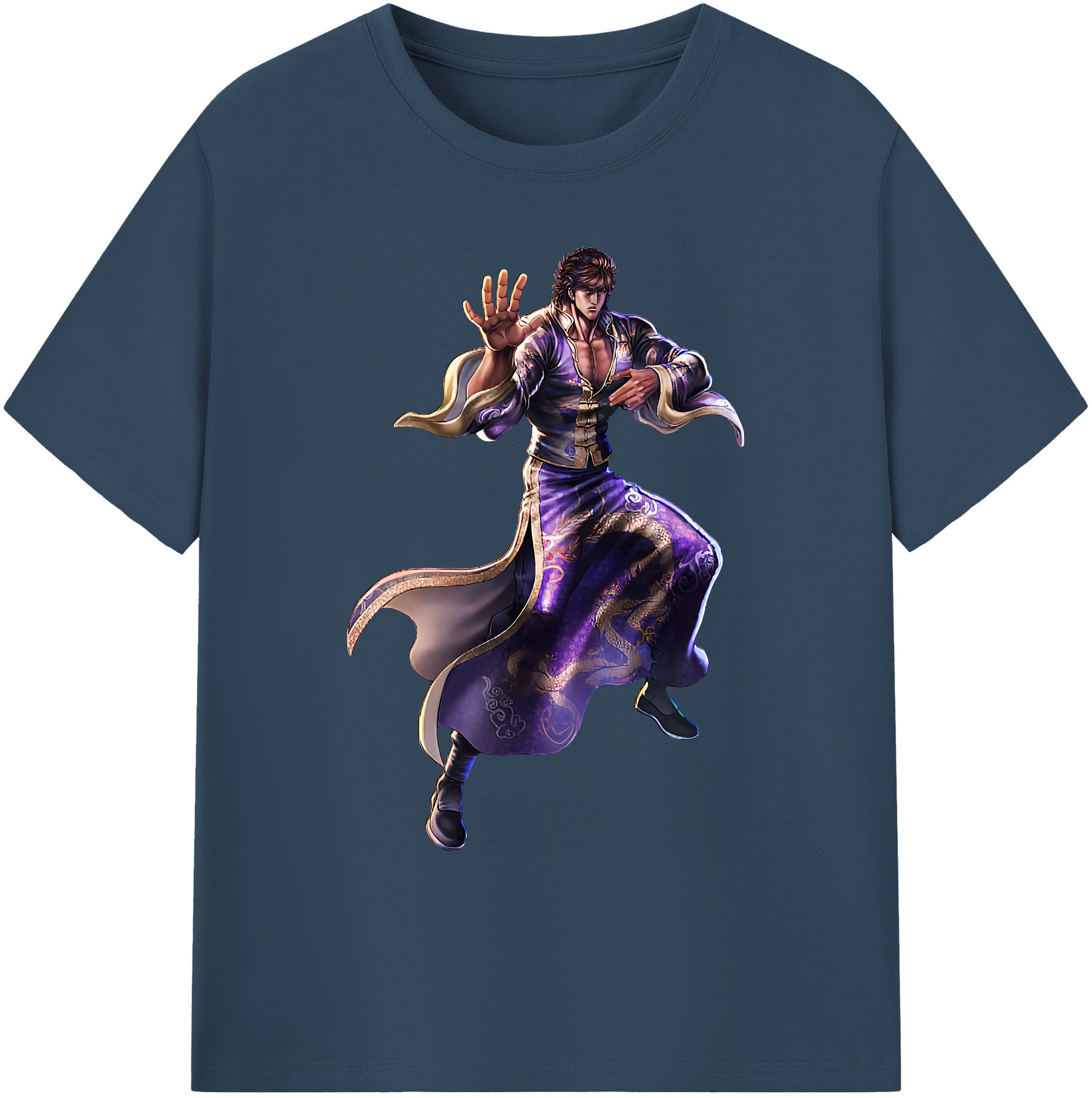（画像用） 北斗の拳 Fist of the North Star 綿100％ メンズ半袖Tシャツ｜肌触りやわらか＆通気性