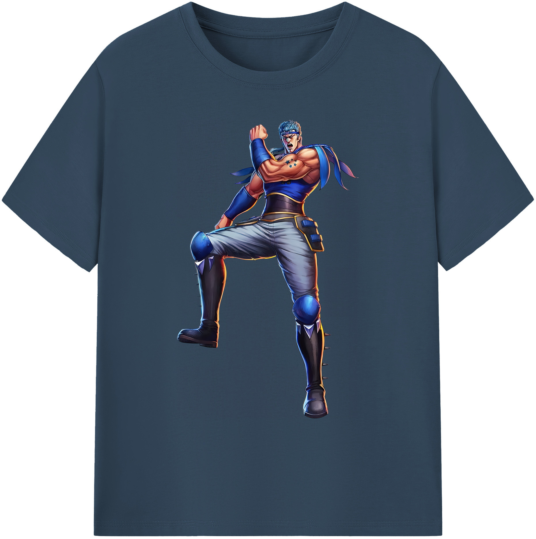 （画像用） 北斗の拳 Fist of the North Star 綿100％ メンズ半袖Tシャツ｜肌触りやわらか＆通気性