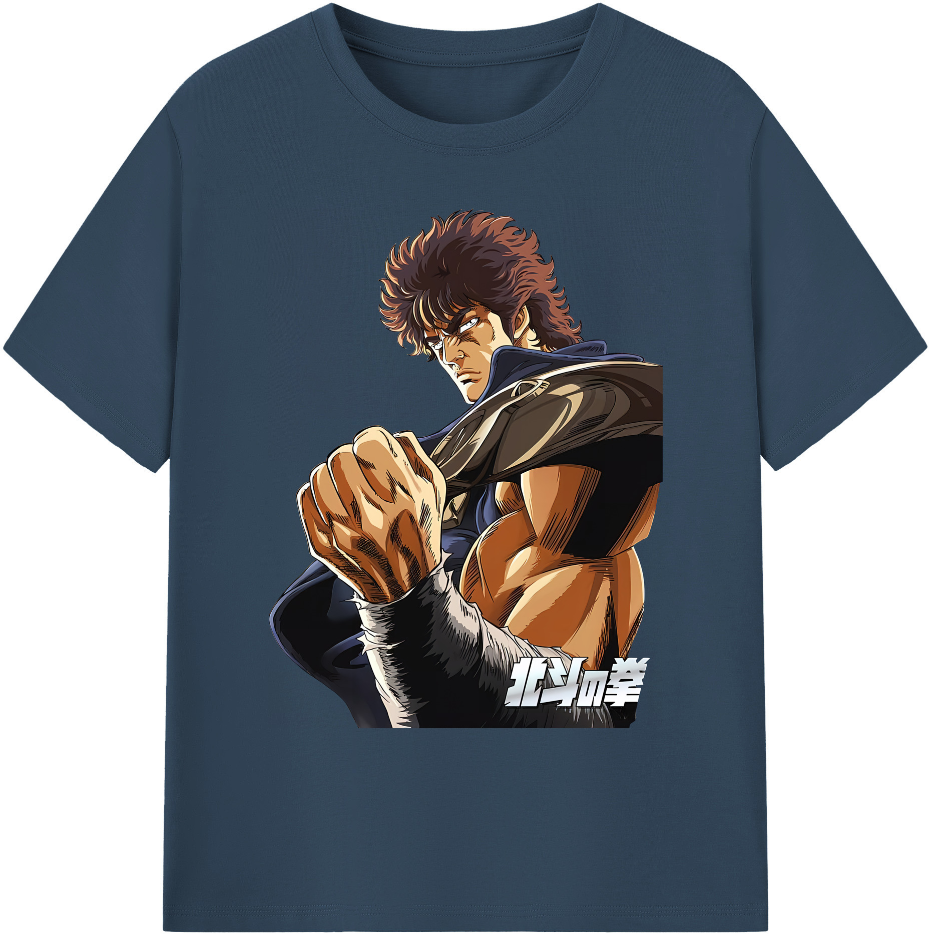 （画像用） 北斗の拳 Fist of the North Star 綿100％ メンズ半袖Tシャツ｜肌触りやわらか＆通気性