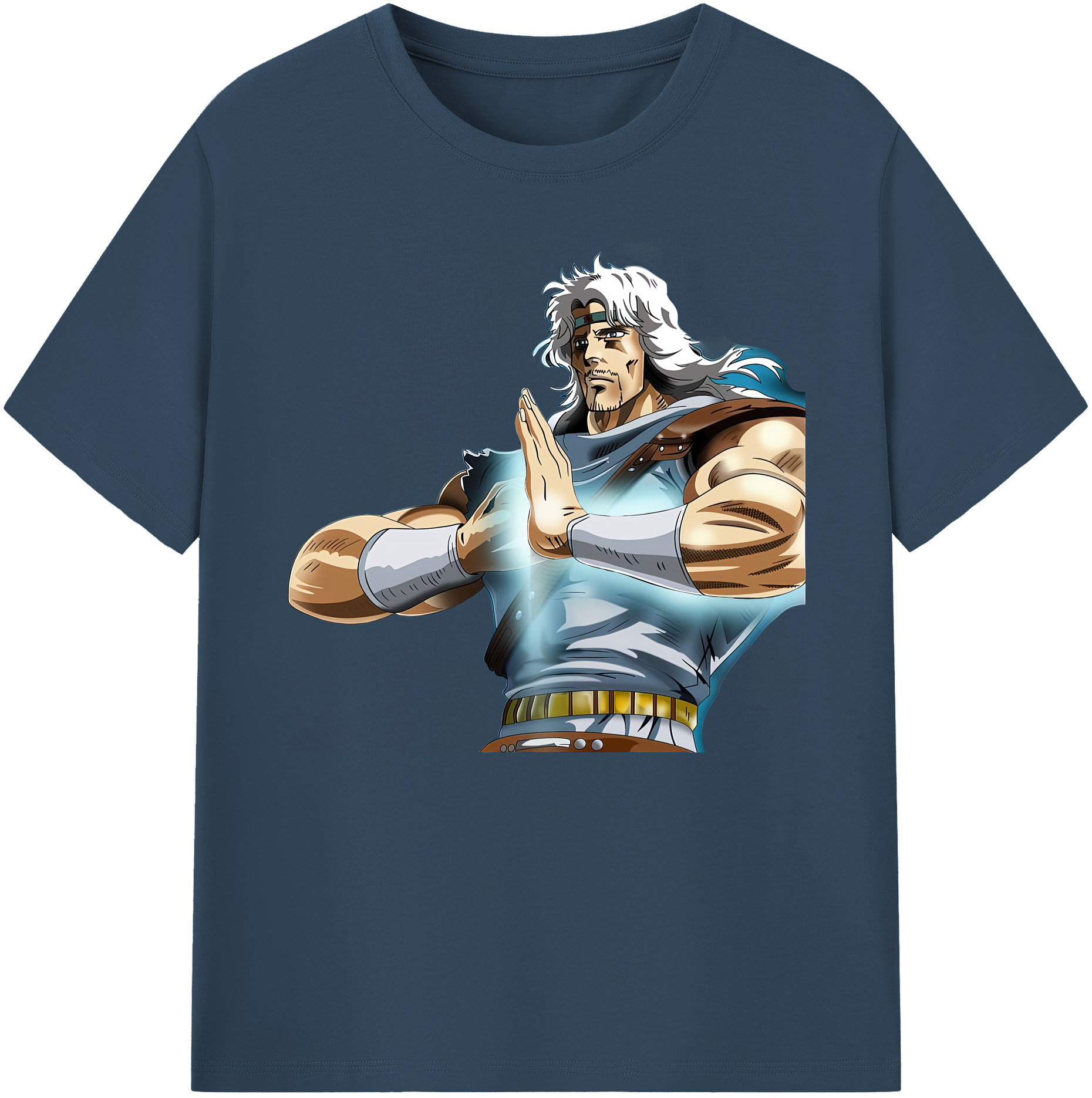 （画像用） 北斗の拳 Fist of the North Star 綿100％ メンズ半袖Tシャツ｜肌触りやわらか＆通気性