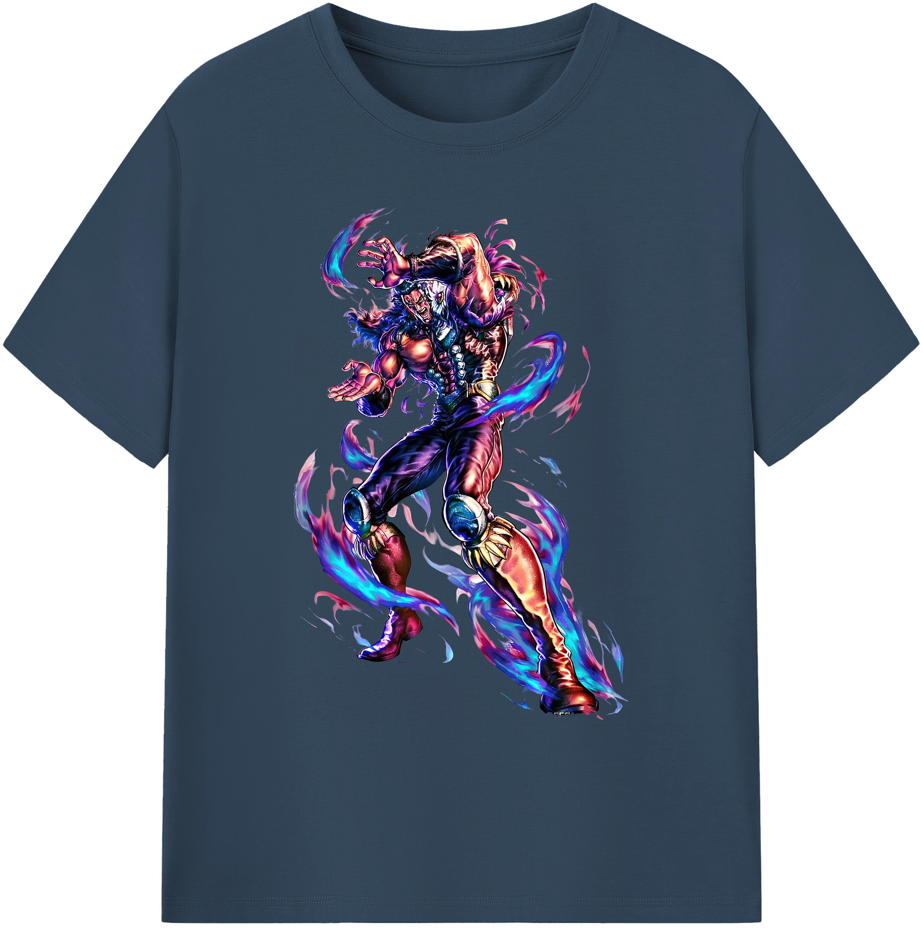 （画像用） 北斗の拳 Fist of the North Star 綿100％ メンズ半袖Tシャツ｜肌触りやわらか＆通気性