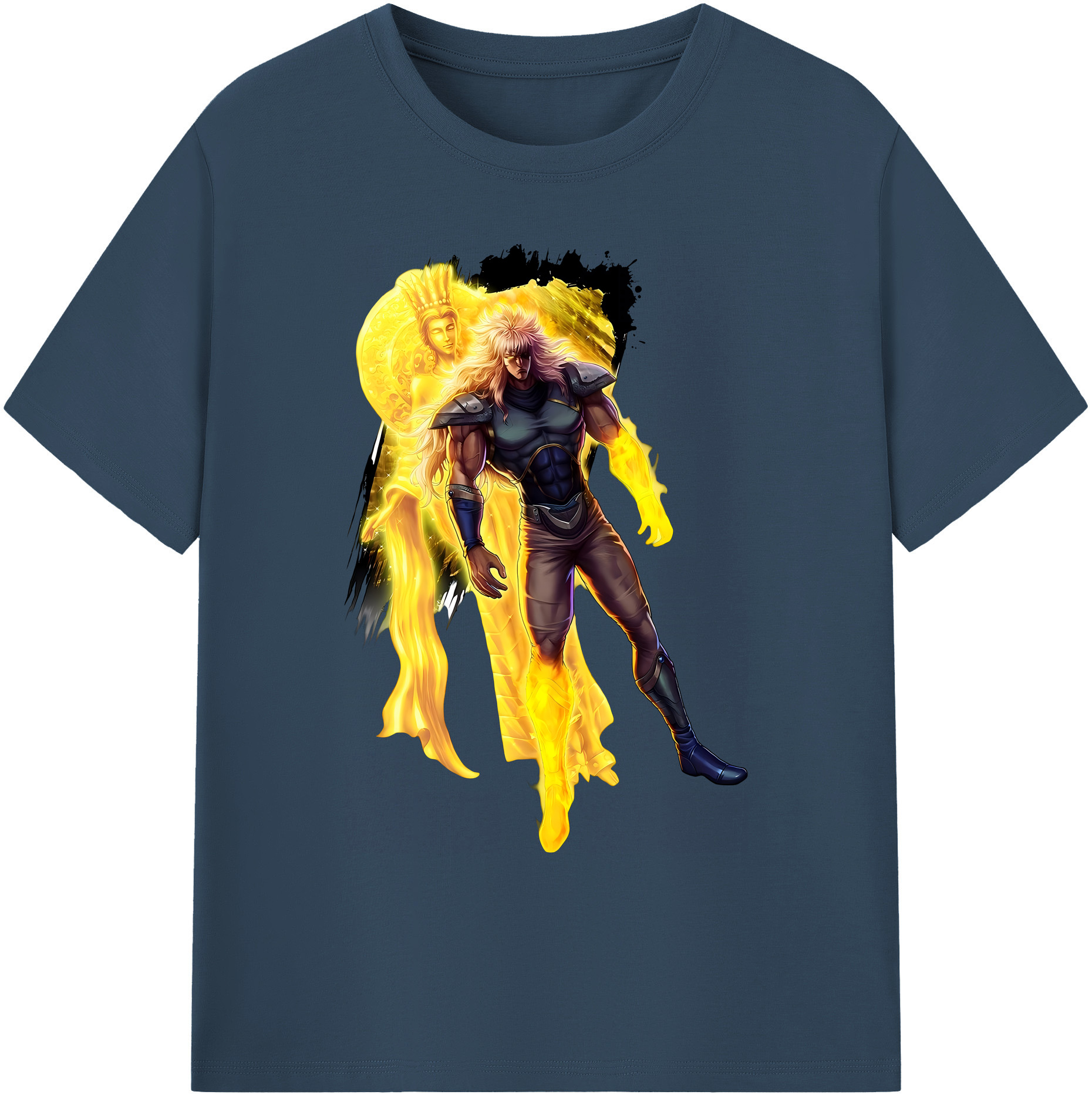 （画像用） 北斗の拳 Fist of the North Star 綿100％ メンズ半袖Tシャツ｜肌触りやわらか＆通気性