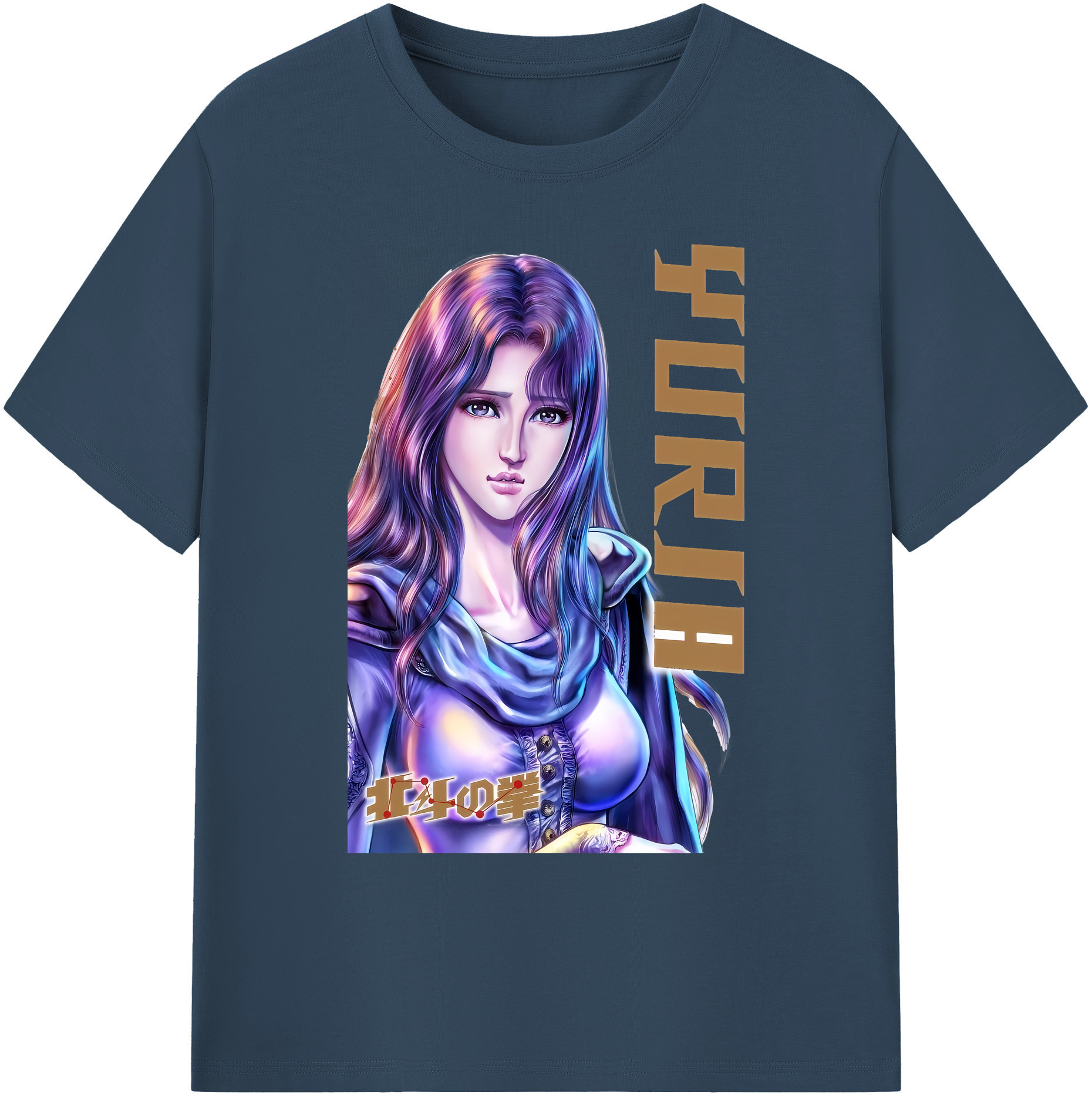 （画像用） 北斗の拳 Fist of the North Star 綿100％ メンズ半袖Tシャツ｜肌触りやわらか＆通気性