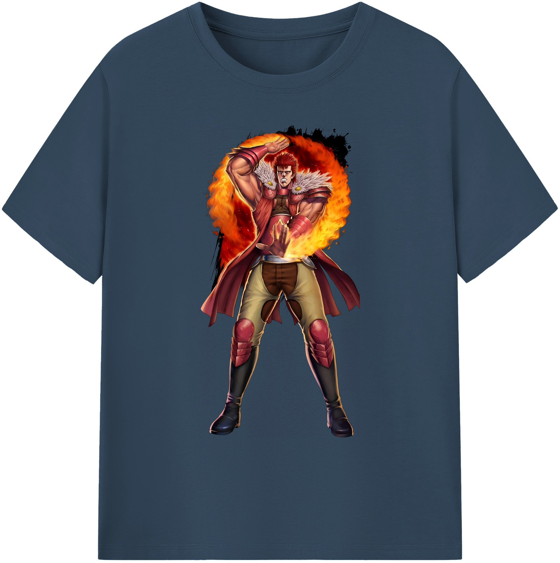 （画像用） 北斗の拳 Fist of the North Star 綿100％ メンズ半袖Tシャツ｜肌触りやわらか＆通気性