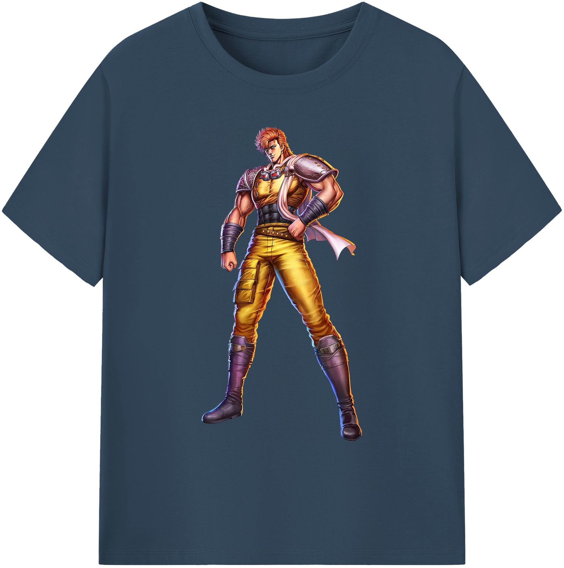 （画像用） 北斗の拳 Fist of the North Star 綿100％ メンズ半袖Tシャツ｜肌触りやわらか＆通気性