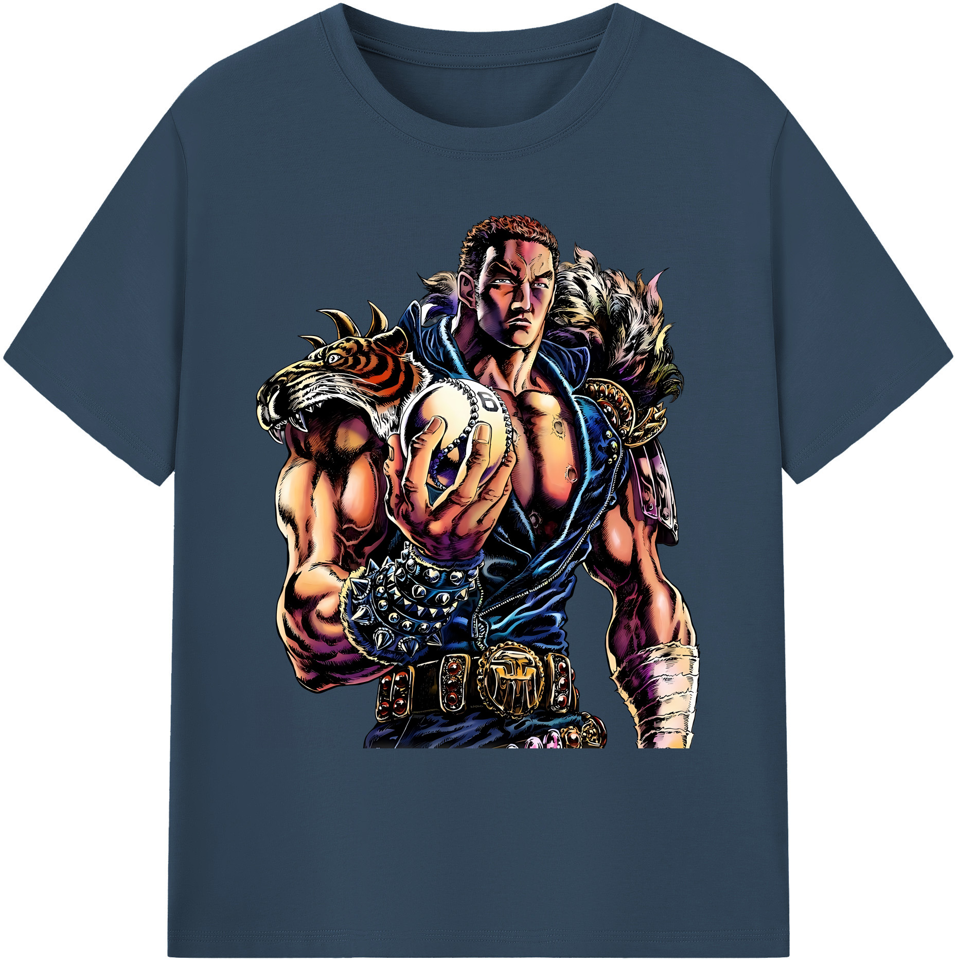 （画像用） 北斗の拳 Fist of the North Star 綿100％ メンズ半袖Tシャツ｜肌触りやわらか＆通気性