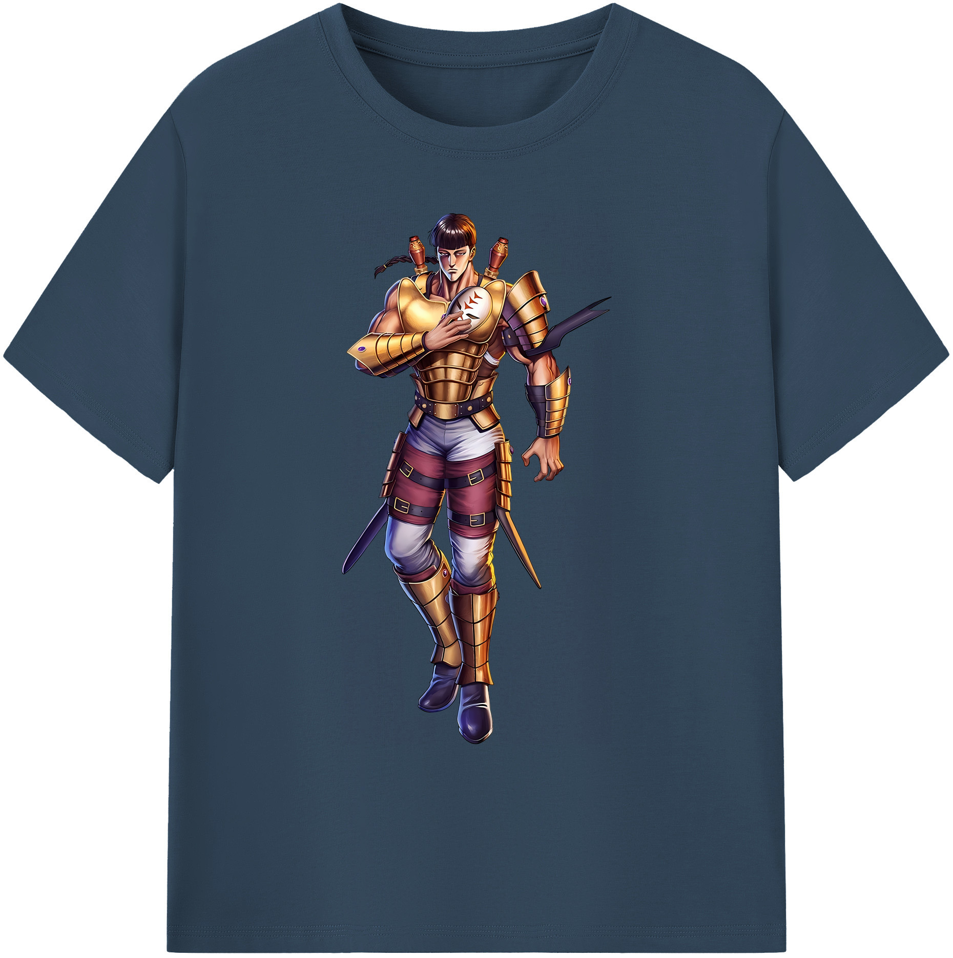 （画像用） 北斗の拳 Fist of the North Star 綿100％ メンズ半袖Tシャツ｜肌触りやわらか＆通気性