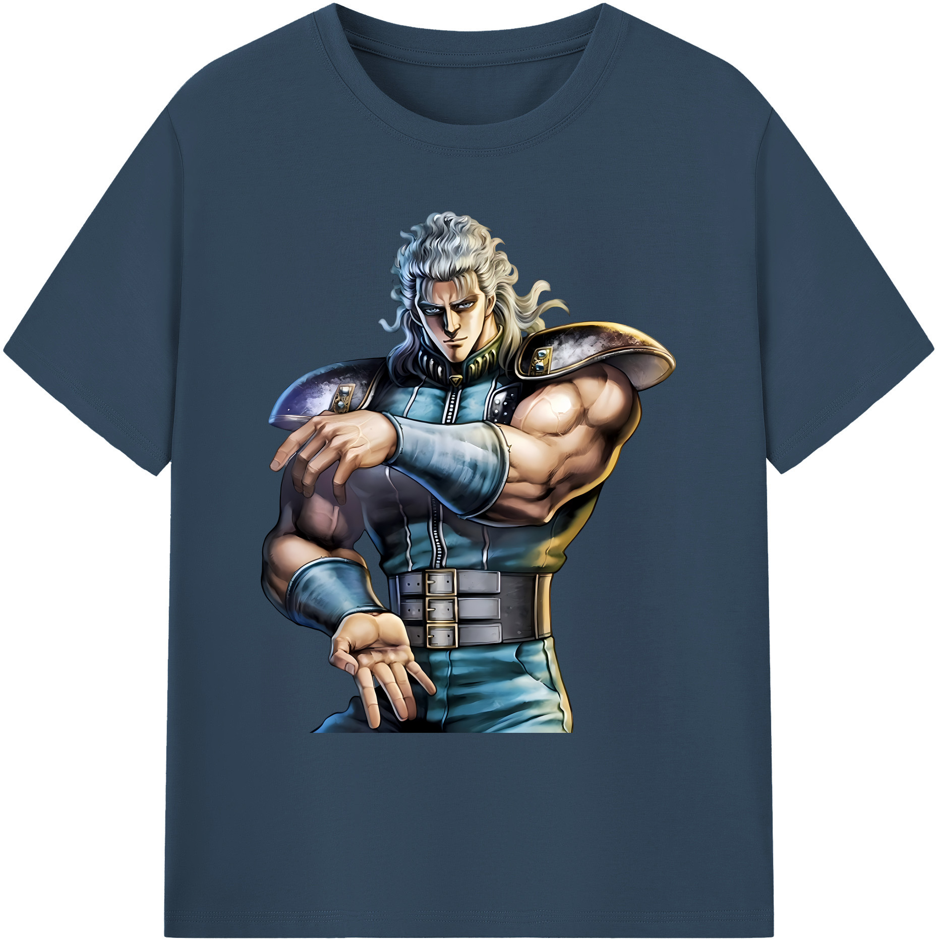 （画像用） 北斗の拳 Fist of the North Star 綿100％ メンズ半袖Tシャツ｜肌触りやわらか＆通気性