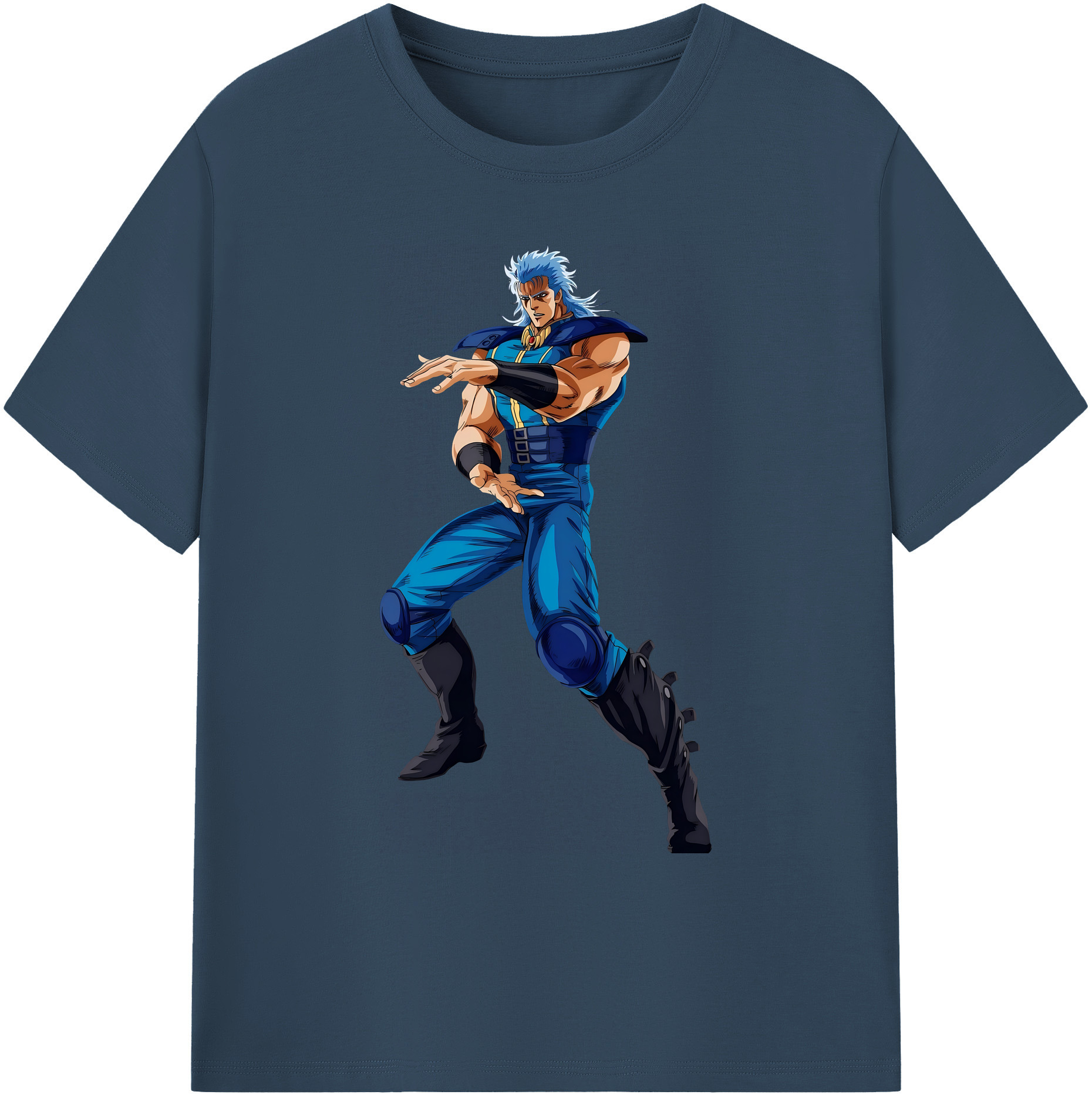 （画像用） 北斗の拳 Fist of the North Star 綿100％ メンズ半袖Tシャツ｜肌触りやわらか＆通気性