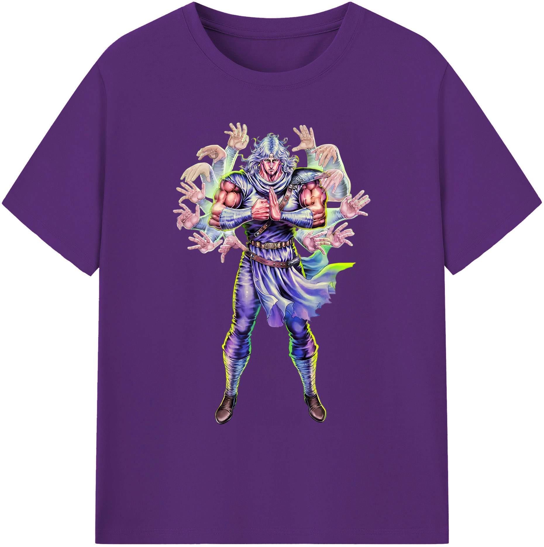 （画像用） 北斗の拳 Fist of the North Star 綿100％ メンズ半袖Tシャツ｜肌触りやわらか＆通気性