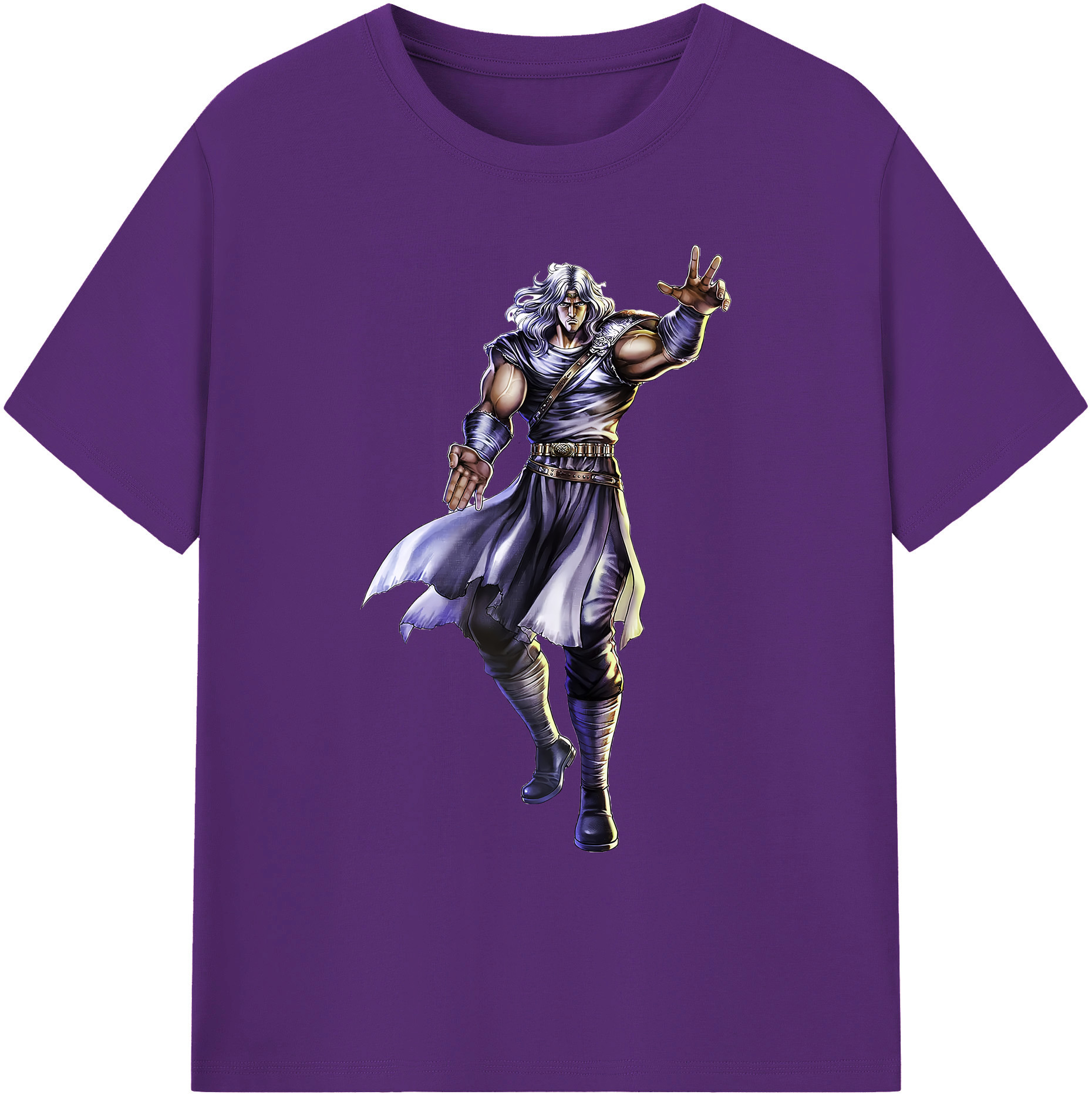 （画像用） 北斗の拳 Fist of the North Star 綿100％ メンズ半袖Tシャツ｜肌触りやわらか＆通気性
