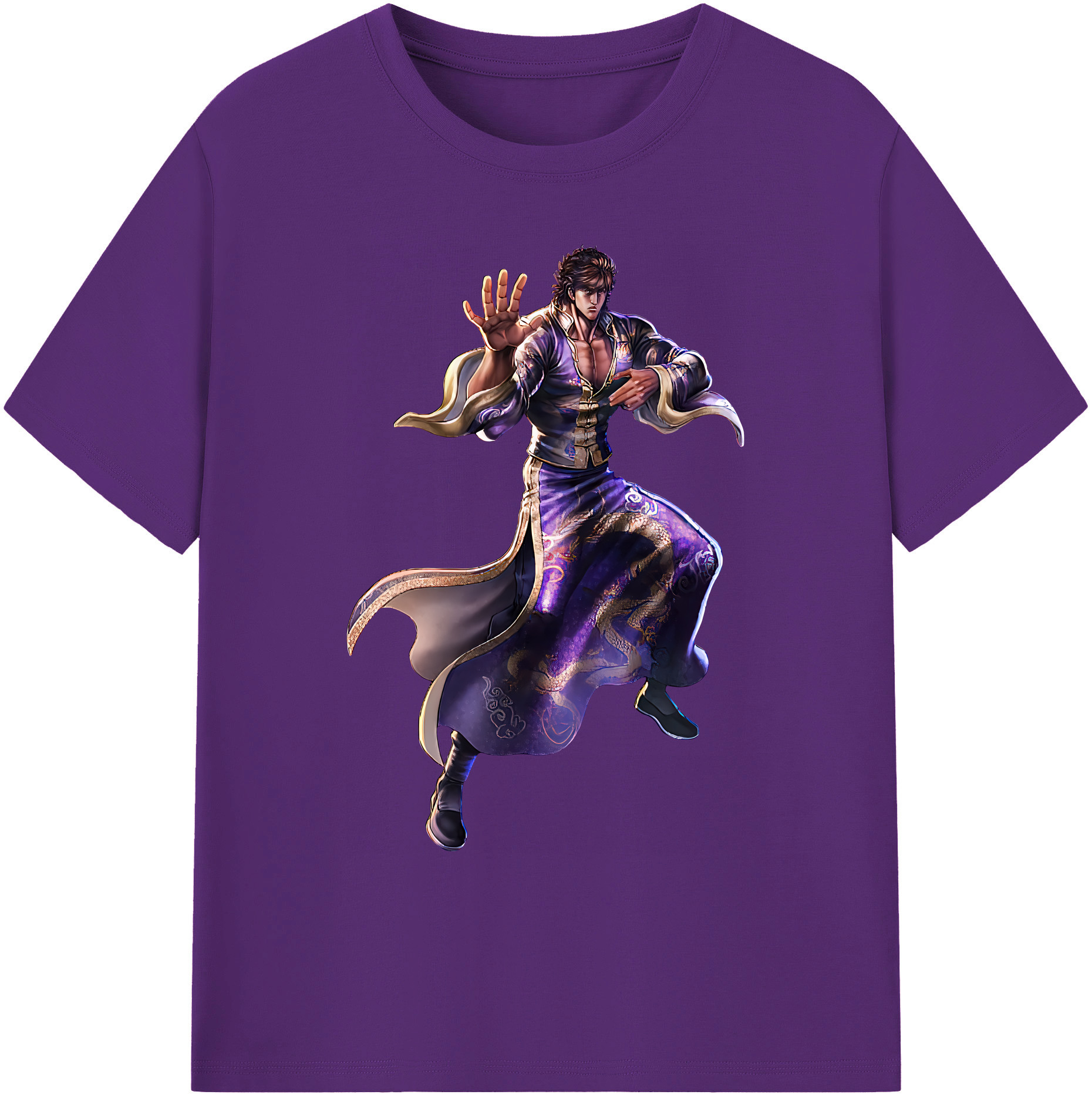 （画像用） 北斗の拳 Fist of the North Star 綿100％ メンズ半袖Tシャツ｜肌触りやわらか＆通気性