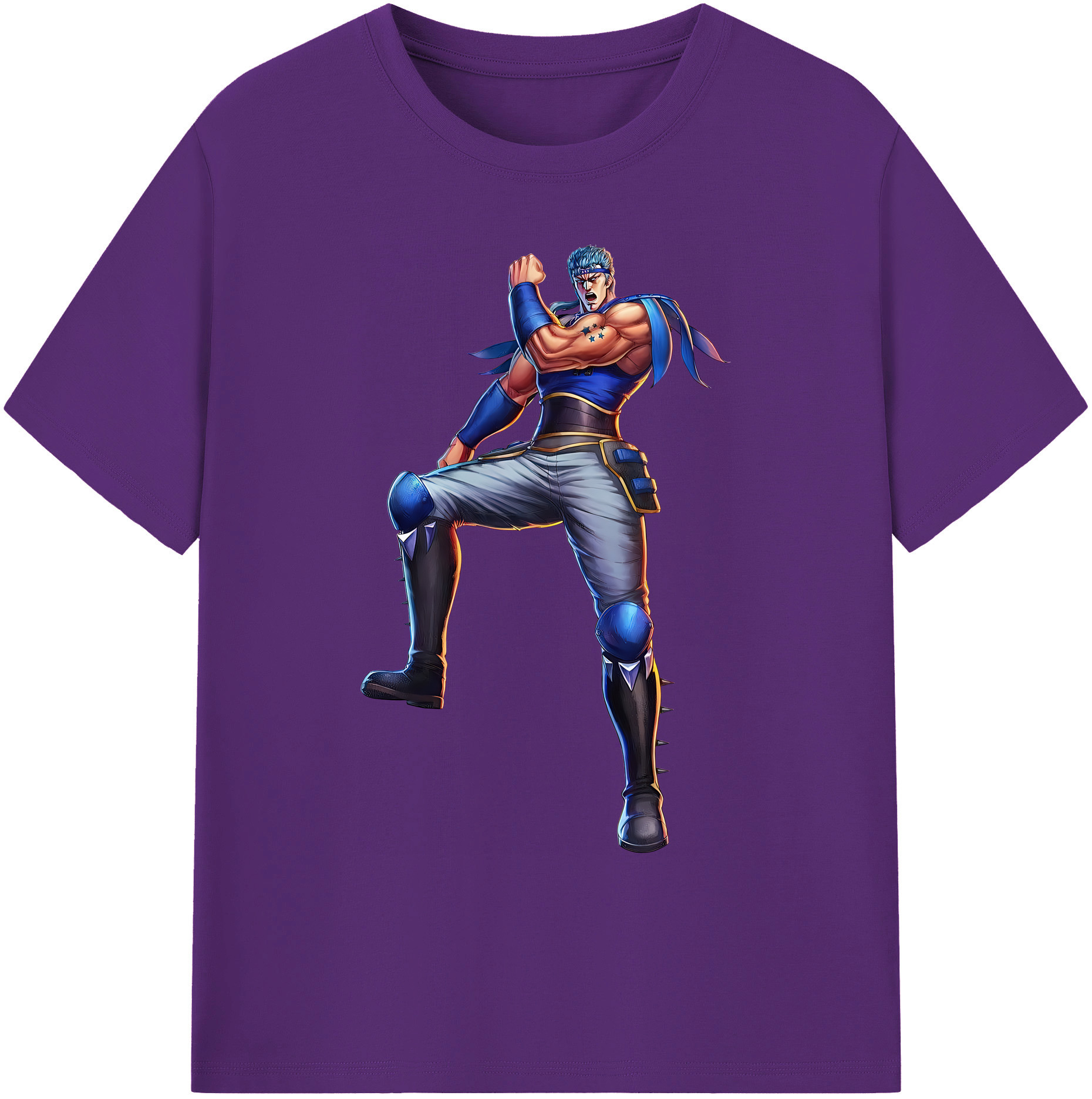 （画像用） 北斗の拳 Fist of the North Star 綿100％ メンズ半袖Tシャツ｜肌触りやわらか＆通気性
