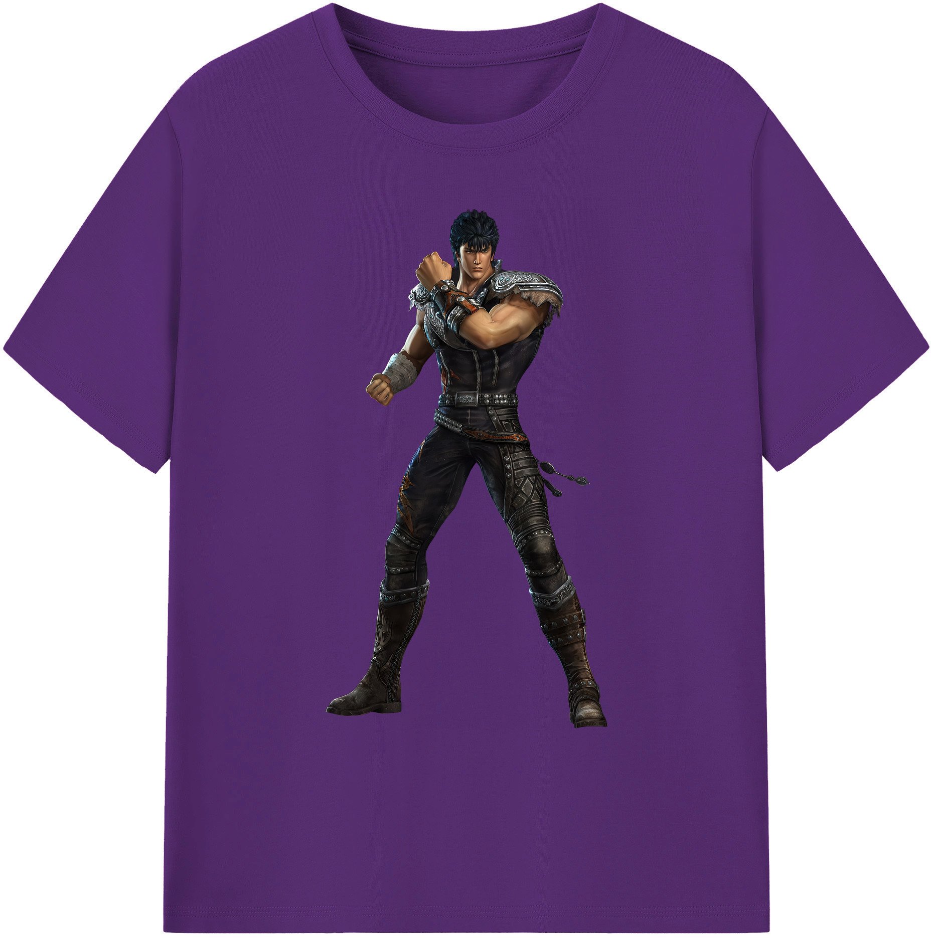 （画像用） 北斗の拳 Fist of the North Star 綿100％ メンズ半袖Tシャツ｜肌触りやわらか＆通気性