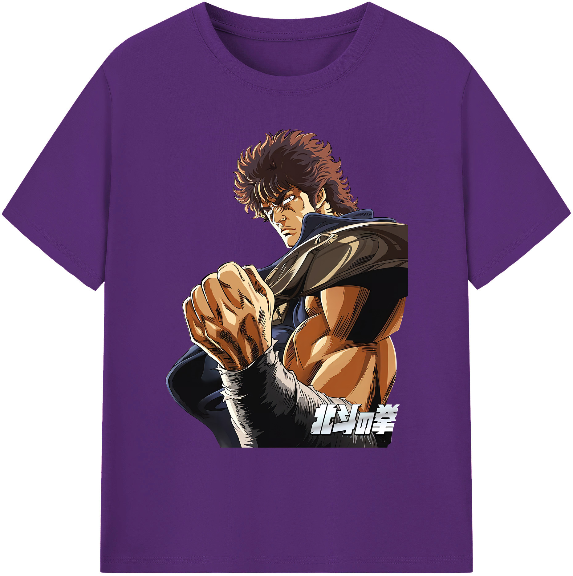 （画像用） 北斗の拳 Fist of the North Star 綿100％ メンズ半袖Tシャツ｜肌触りやわらか＆通気性