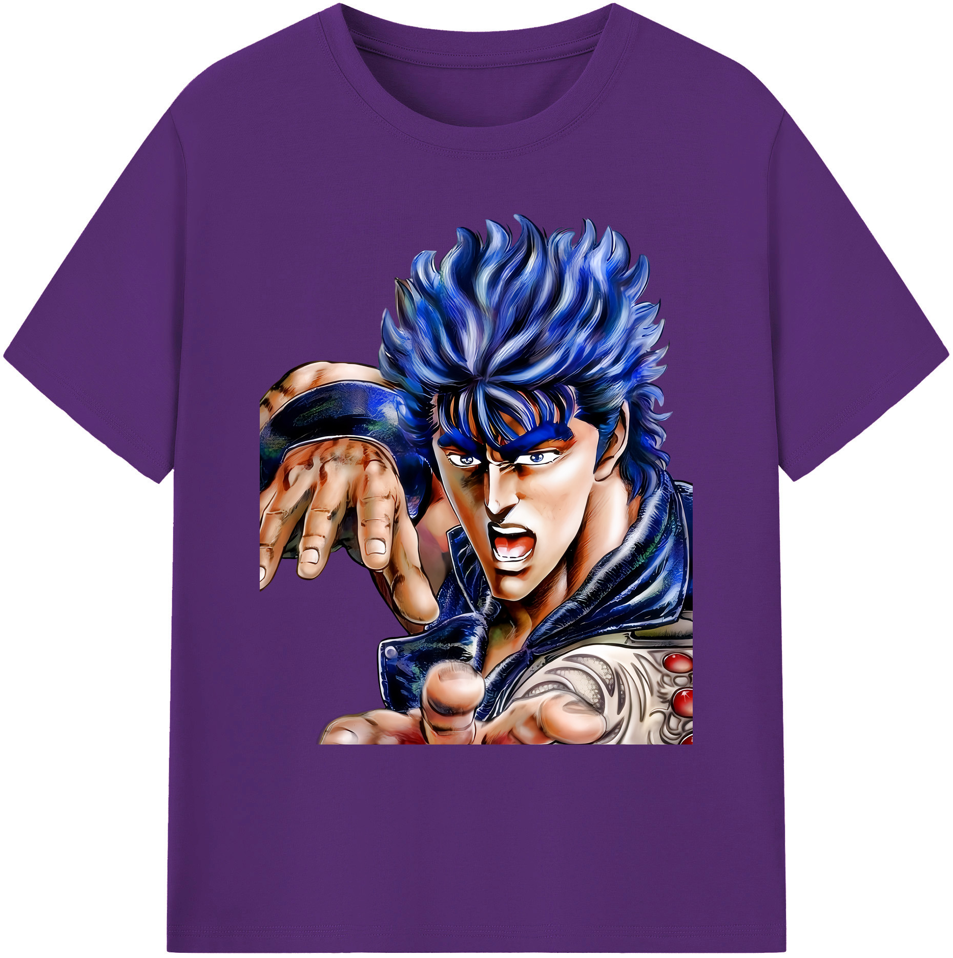 （画像用） 北斗の拳 Fist of the North Star 綿100％ メンズ半袖Tシャツ｜肌触りやわらか＆通気性