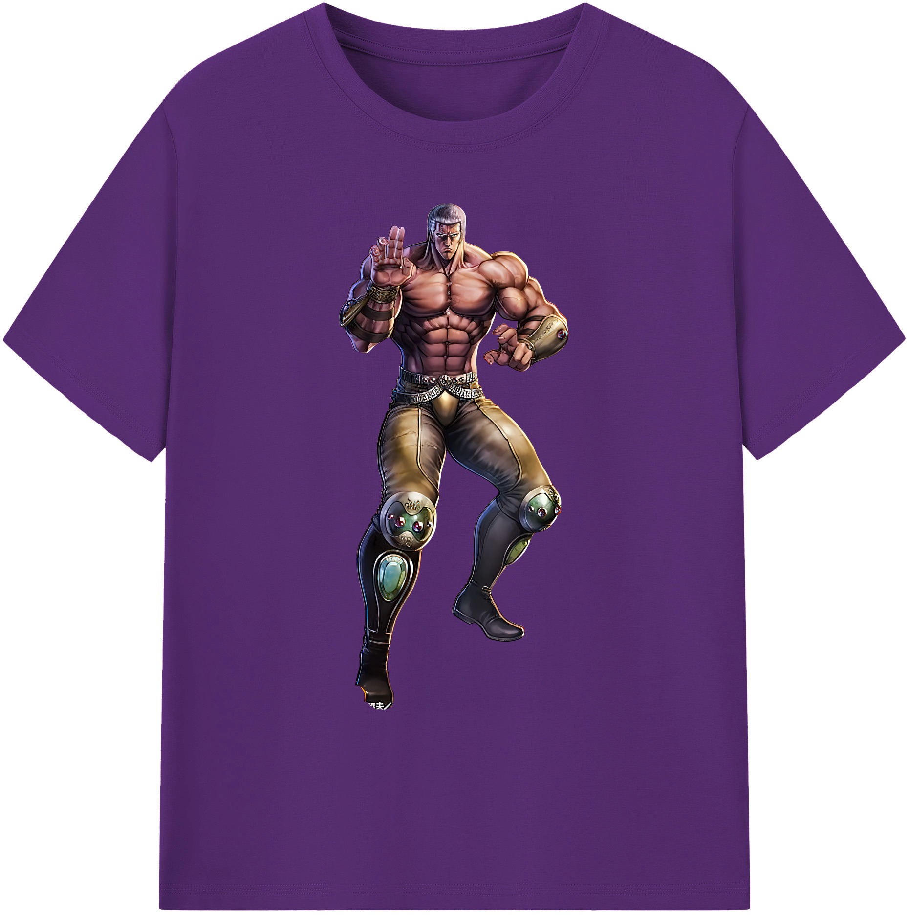 （画像用） 北斗の拳 Fist of the North Star 綿100％ メンズ半袖Tシャツ｜肌触りやわらか＆通気性