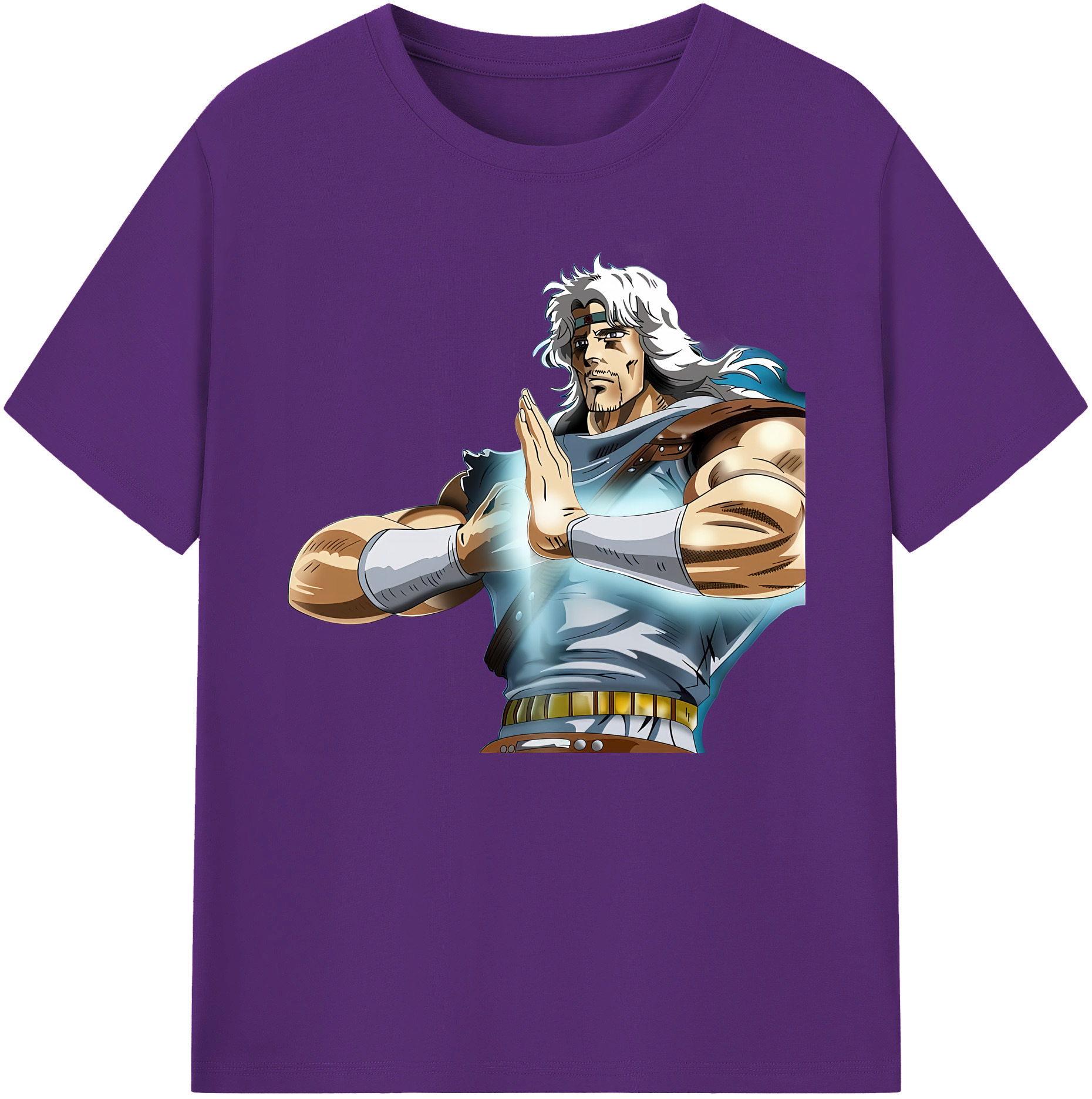 （画像用） 北斗の拳 Fist of the North Star 綿100％ メンズ半袖Tシャツ｜肌触りやわらか＆通気性