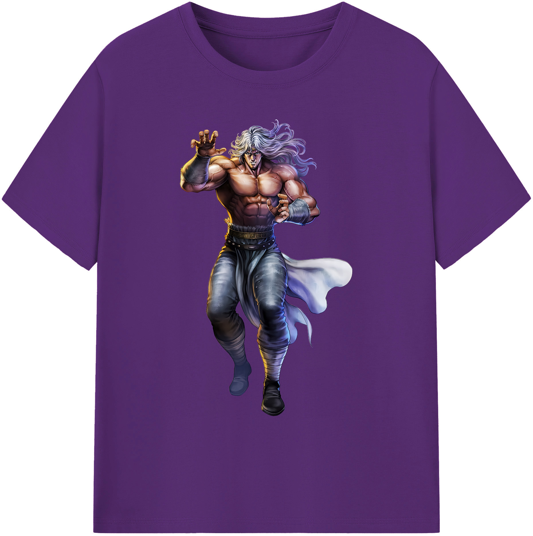 （画像用） 北斗の拳 Fist of the North Star 綿100％ メンズ半袖Tシャツ｜肌触りやわらか＆通気性
