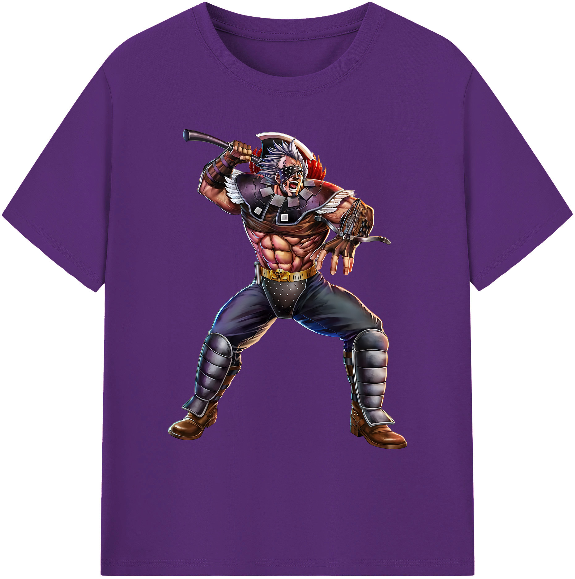 （画像用） 北斗の拳 Fist of the North Star 綿100％ メンズ半袖Tシャツ｜肌触りやわらか＆通気性