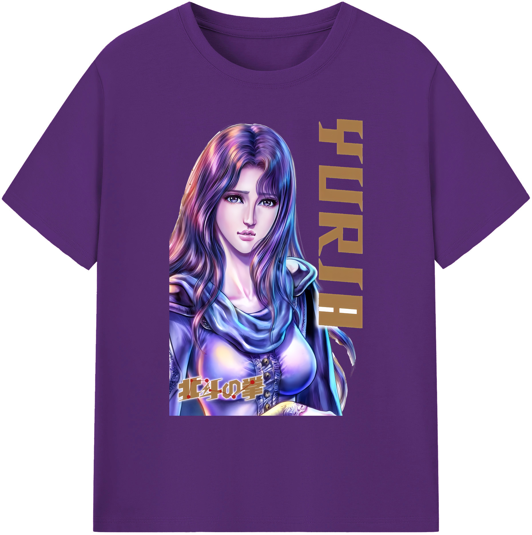（画像用） 北斗の拳 Fist of the North Star 綿100％ メンズ半袖Tシャツ｜肌触りやわらか＆通気性