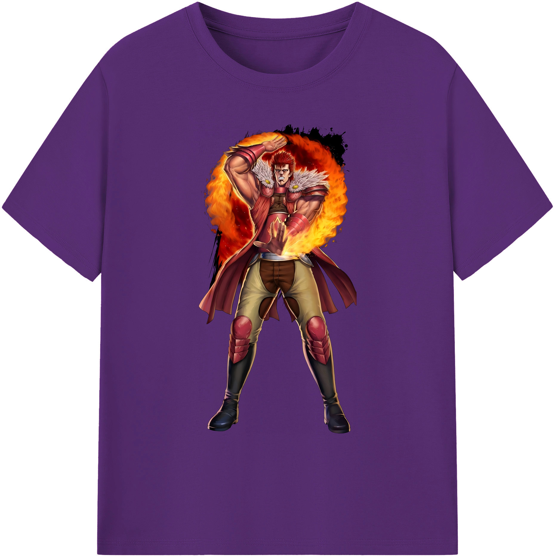 （画像用） 北斗の拳 Fist of the North Star 綿100％ メンズ半袖Tシャツ｜肌触りやわらか＆通気性