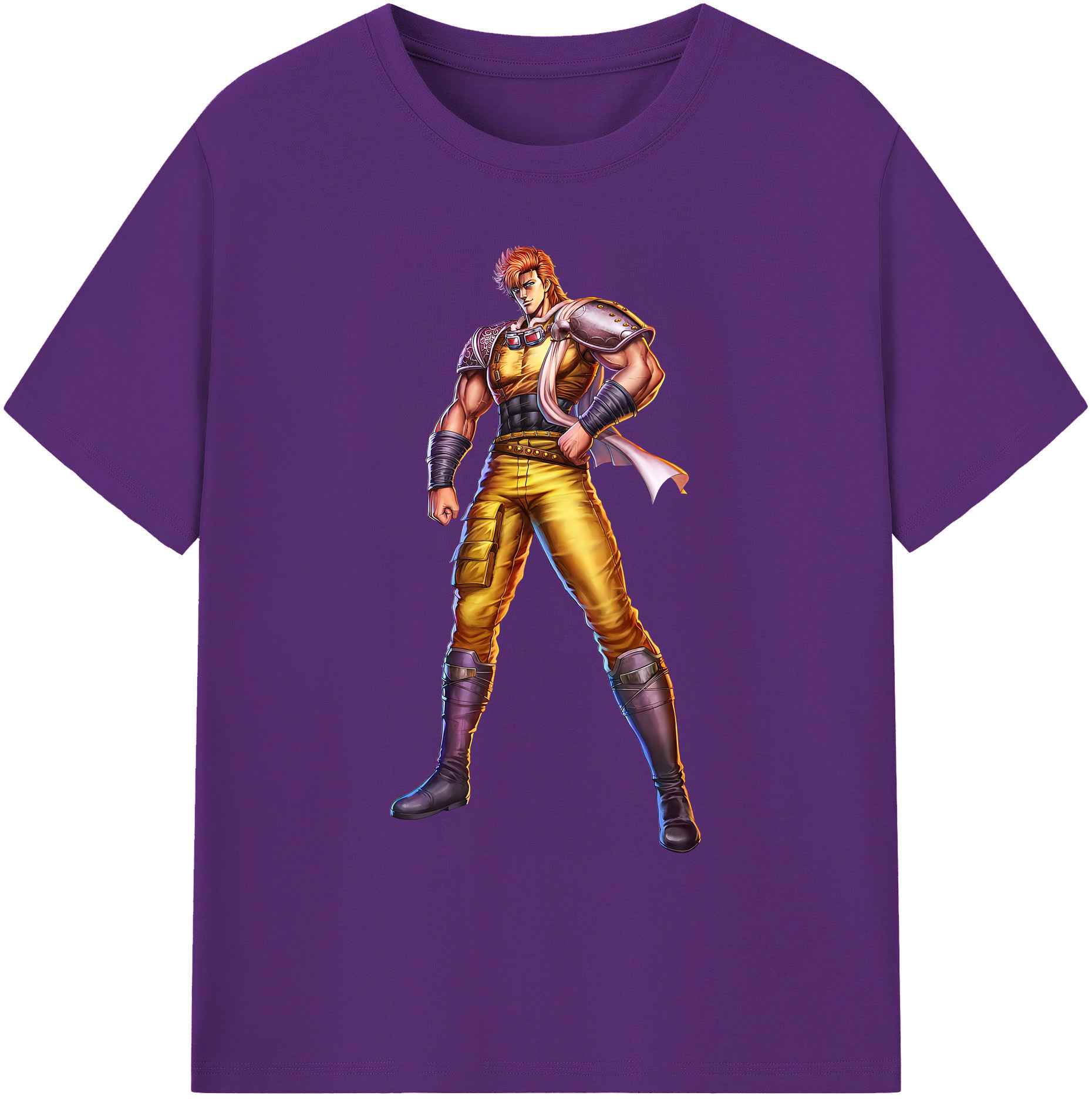 （画像用） 北斗の拳 Fist of the North Star 綿100％ メンズ半袖Tシャツ｜肌触りやわらか＆通気性