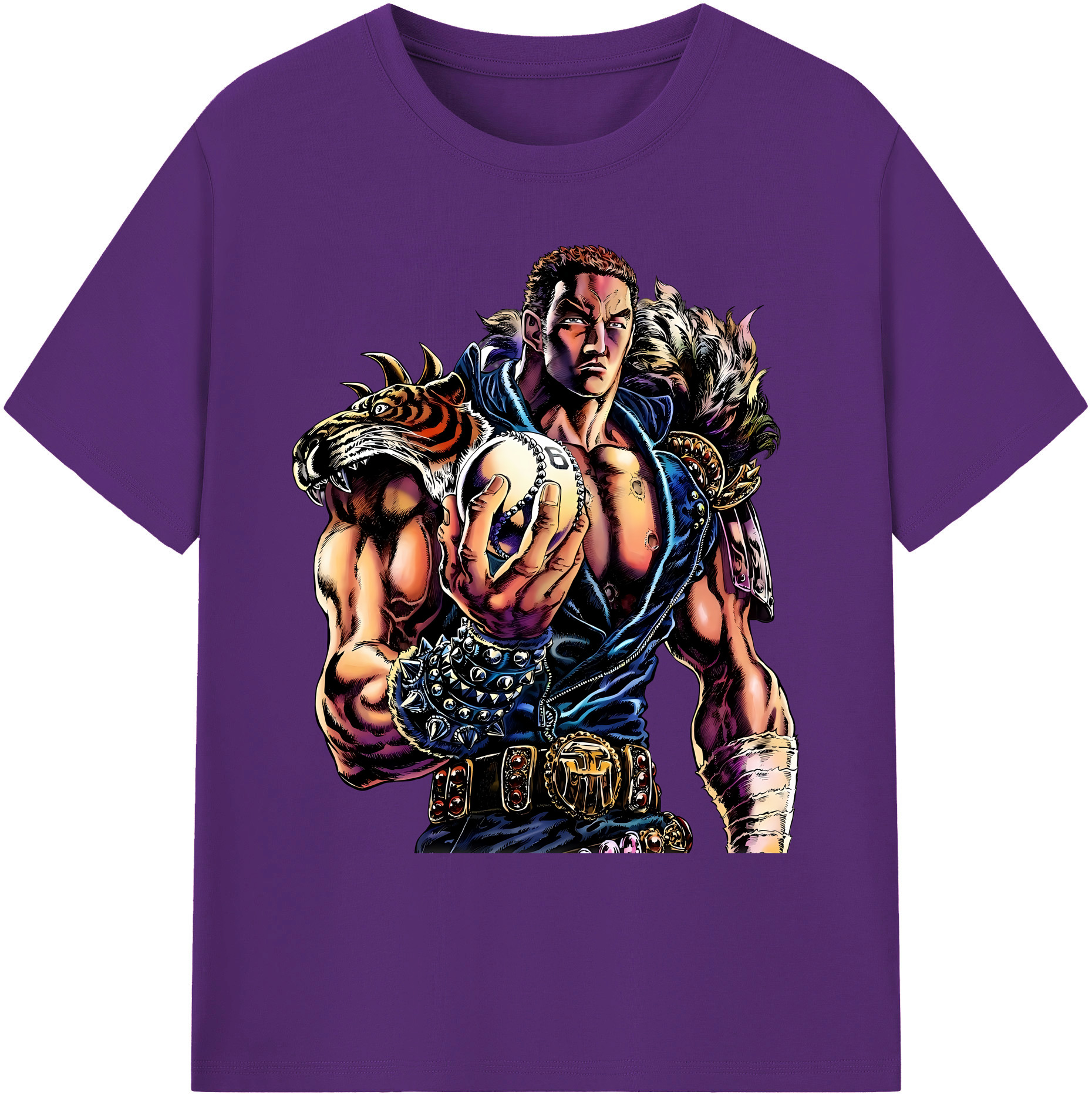 （画像用） 北斗の拳 Fist of the North Star 綿100％ メンズ半袖Tシャツ｜肌触りやわらか＆通気性