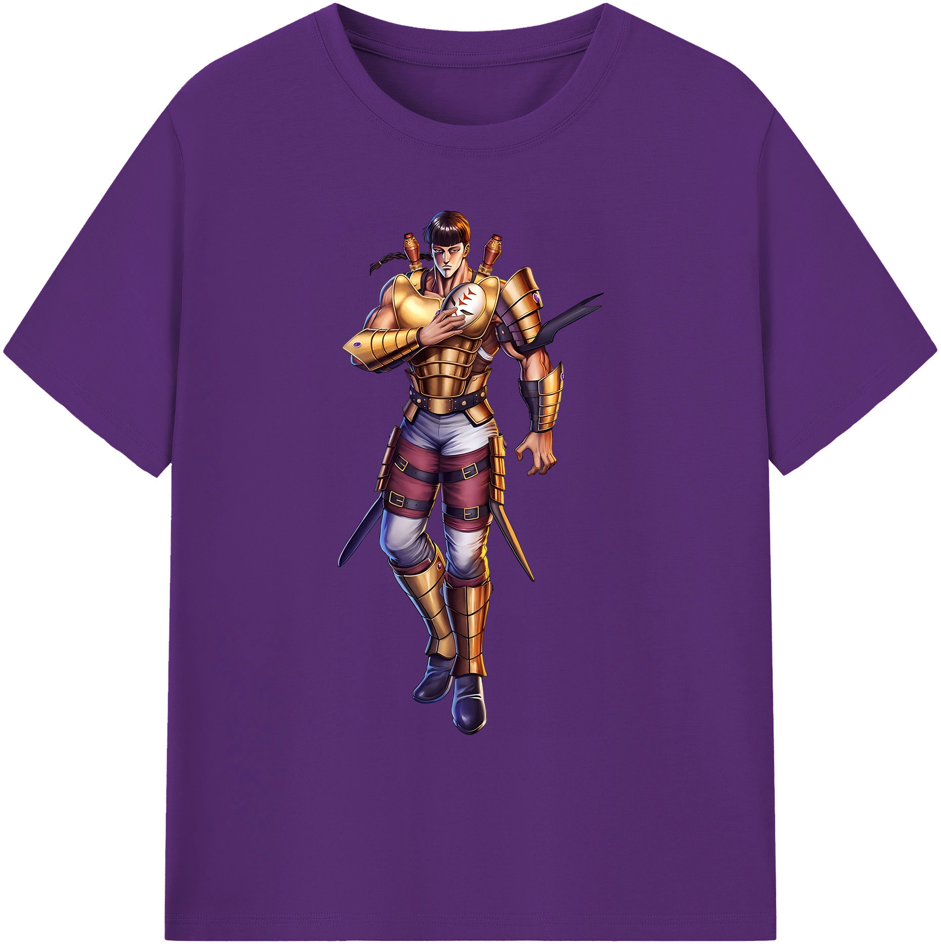 （画像用） 北斗の拳 Fist of the North Star 綿100％ メンズ半袖Tシャツ｜肌触りやわらか＆通気性