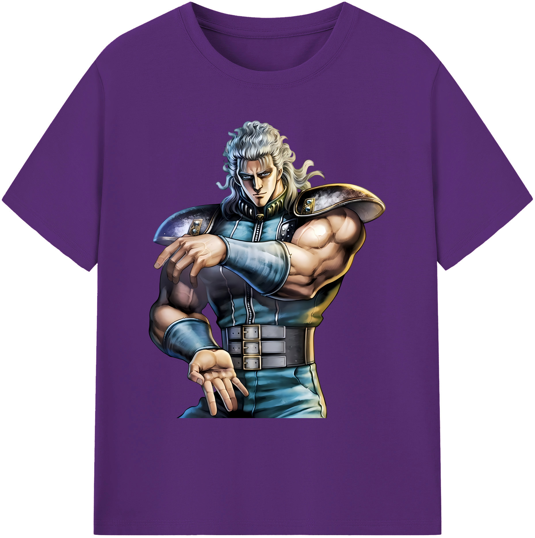 （画像用） 北斗の拳 Fist of the North Star 綿100％ メンズ半袖Tシャツ｜肌触りやわらか＆通気性