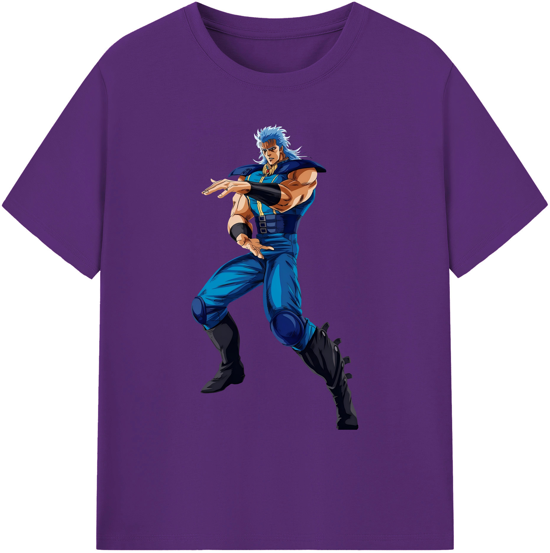 （画像用） 北斗の拳 Fist of the North Star 綿100％ メンズ半袖Tシャツ｜肌触りやわらか＆通気性