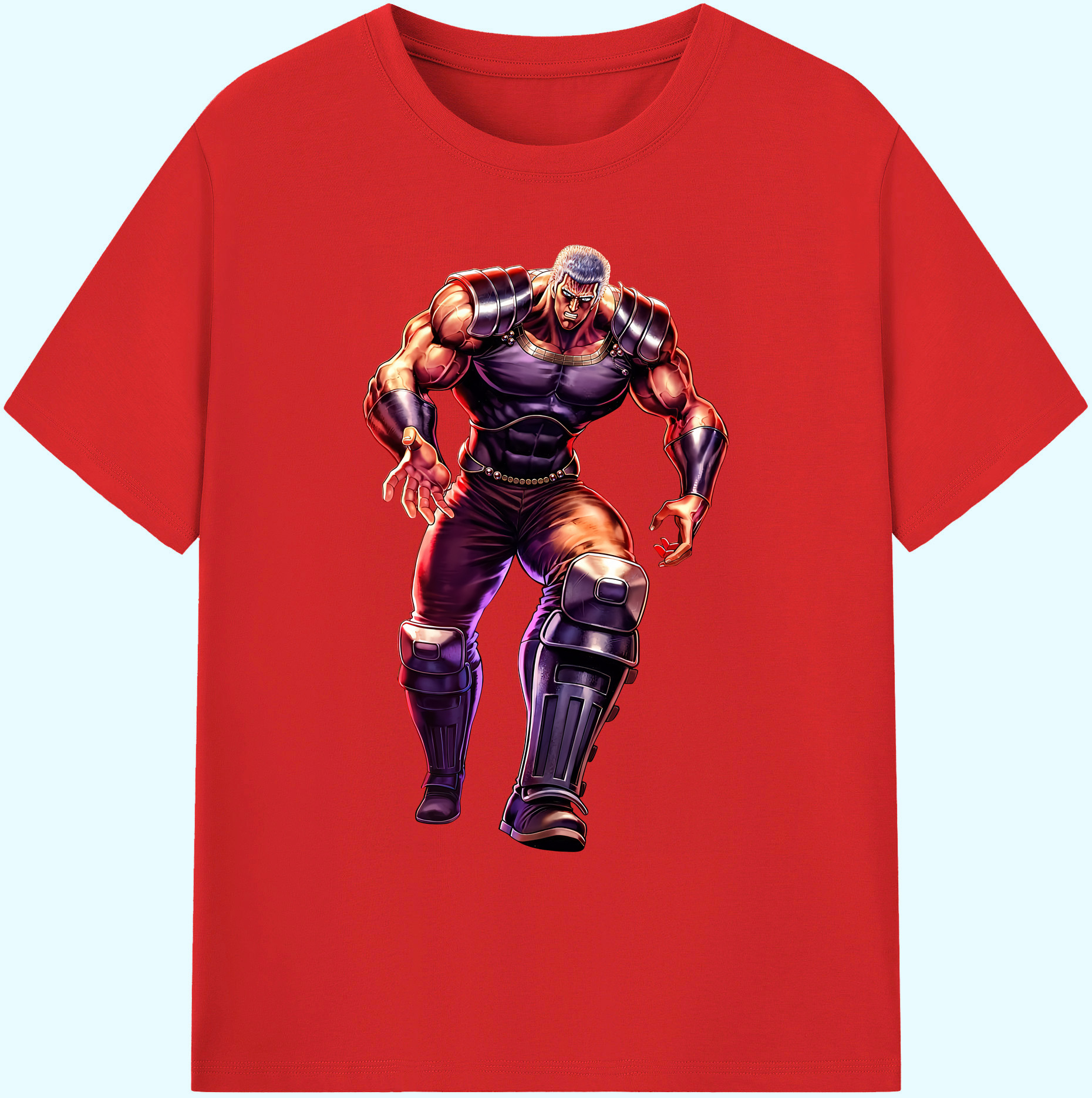 （画像用） 北斗の拳 Fist of the North Star 綿100％ メンズ半袖Tシャツ｜肌触りやわらか＆通気性