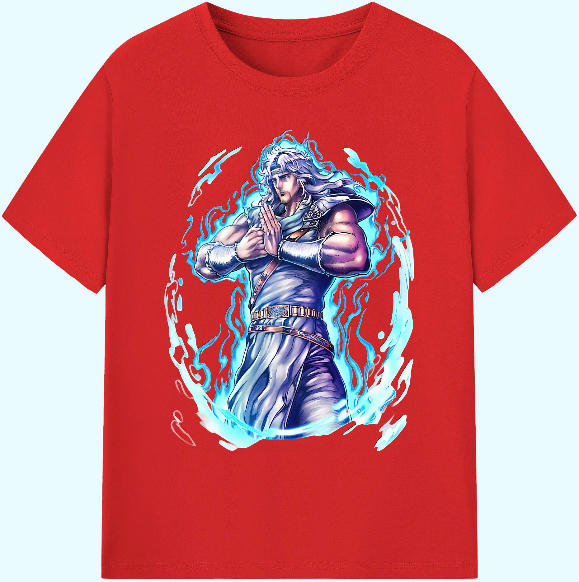（画像用） 北斗の拳 Fist of the North Star 綿100％ メンズ半袖Tシャツ｜肌触りやわらか＆通気性