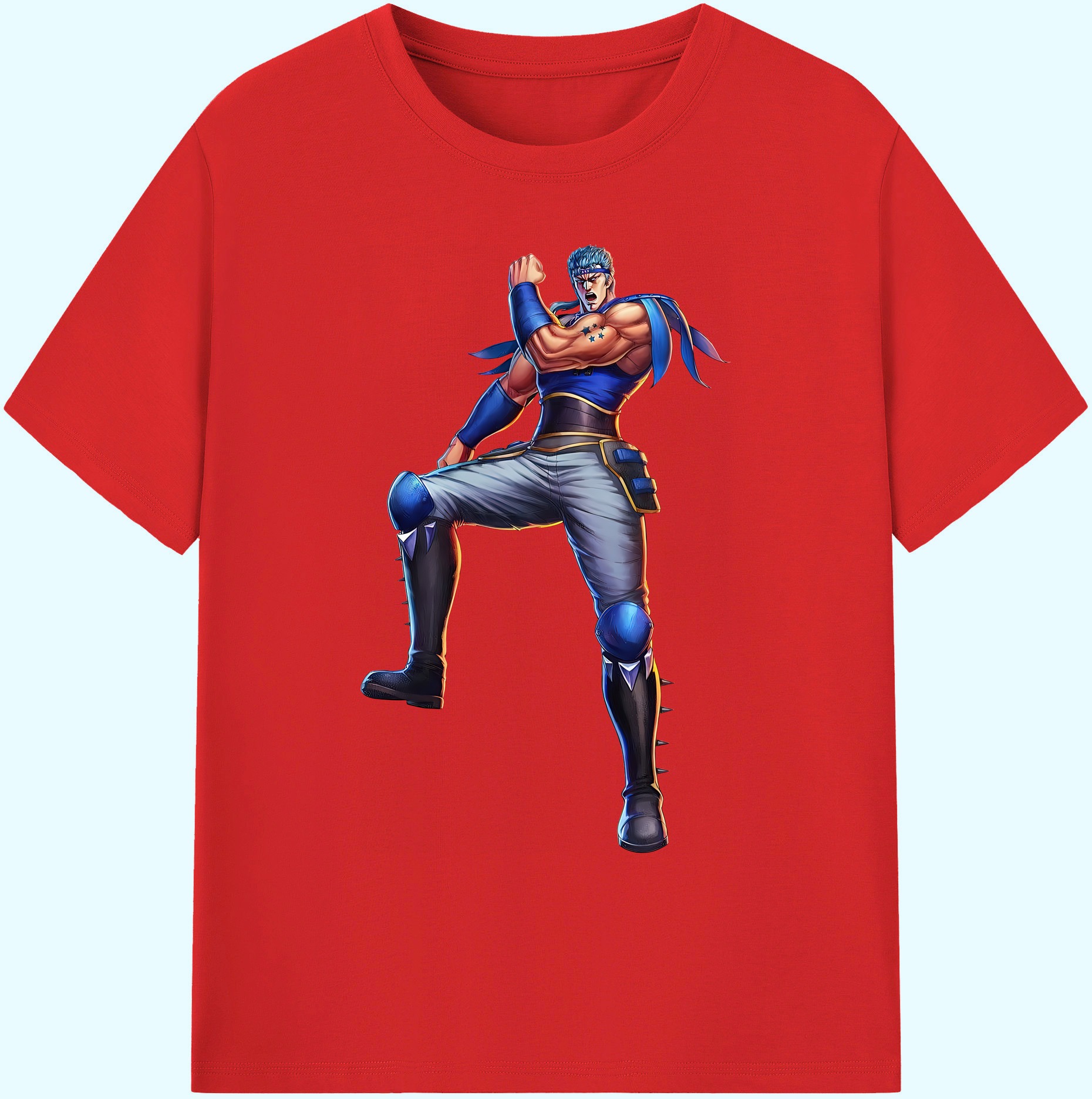 （画像用） 北斗の拳 Fist of the North Star 綿100％ メンズ半袖Tシャツ｜肌触りやわらか＆通気性