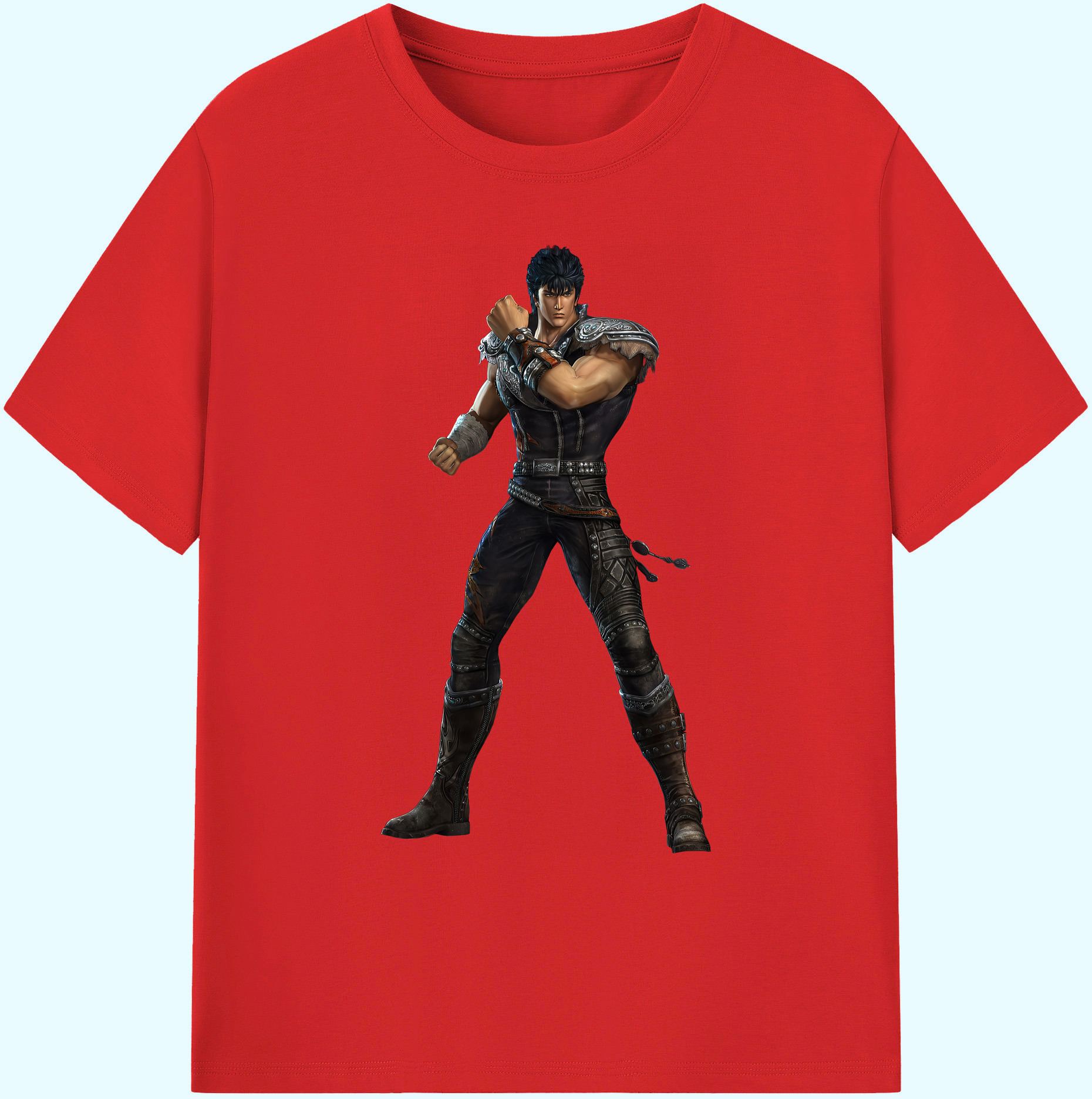 （画像用） 北斗の拳 Fist of the North Star 綿100％ メンズ半袖Tシャツ｜肌触りやわらか＆通気性