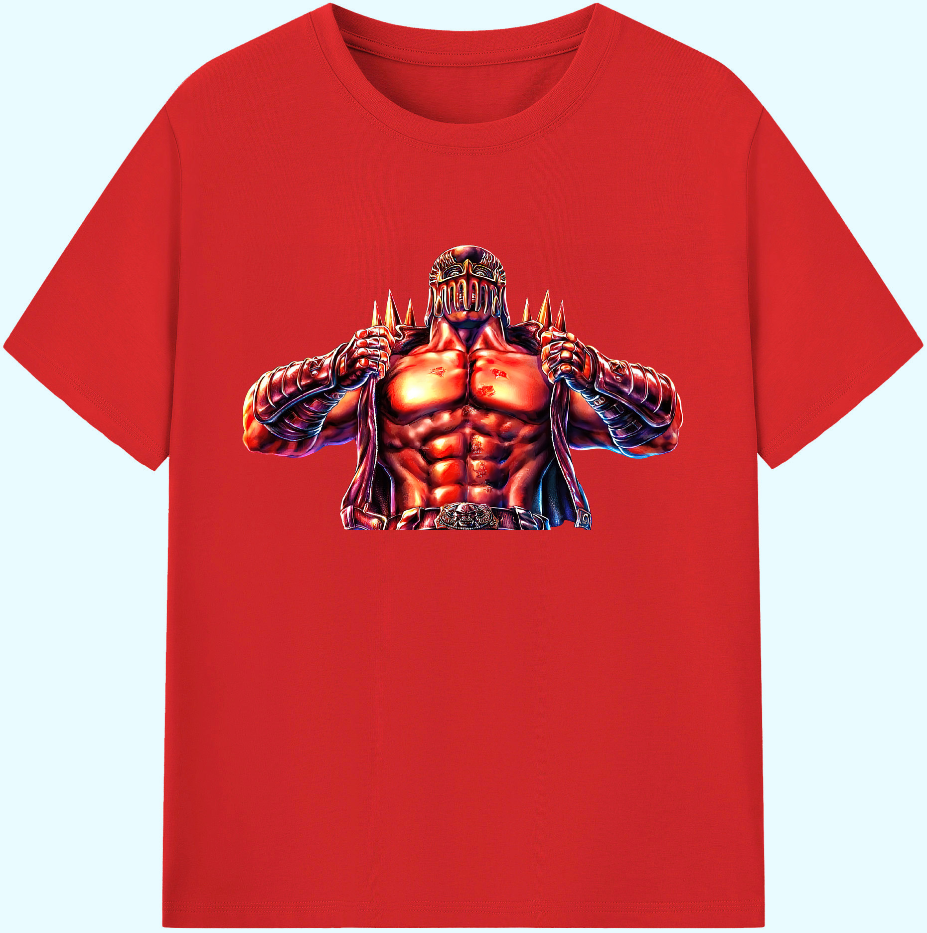 （画像用） 北斗の拳 Fist of the North Star 綿100％ メンズ半袖Tシャツ｜肌触りやわらか＆通気性