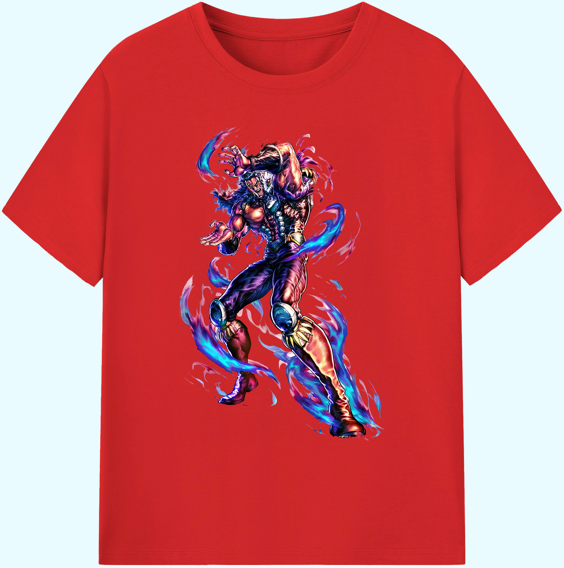 （画像用） 北斗の拳 Fist of the North Star 綿100％ メンズ半袖Tシャツ｜肌触りやわらか＆通気性