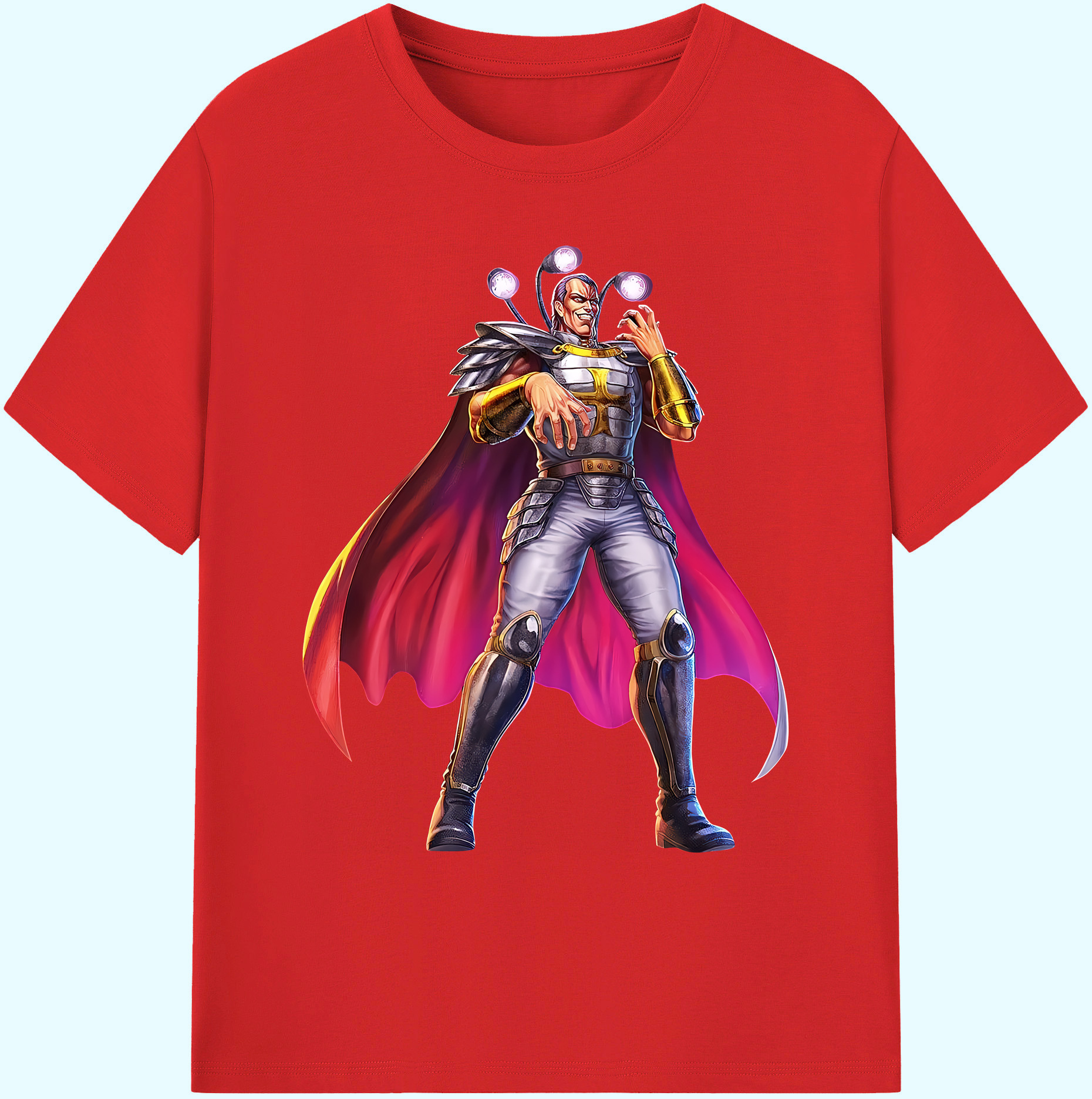 （画像用） 北斗の拳 Fist of the North Star 綿100％ メンズ半袖Tシャツ｜肌触りやわらか＆通気性