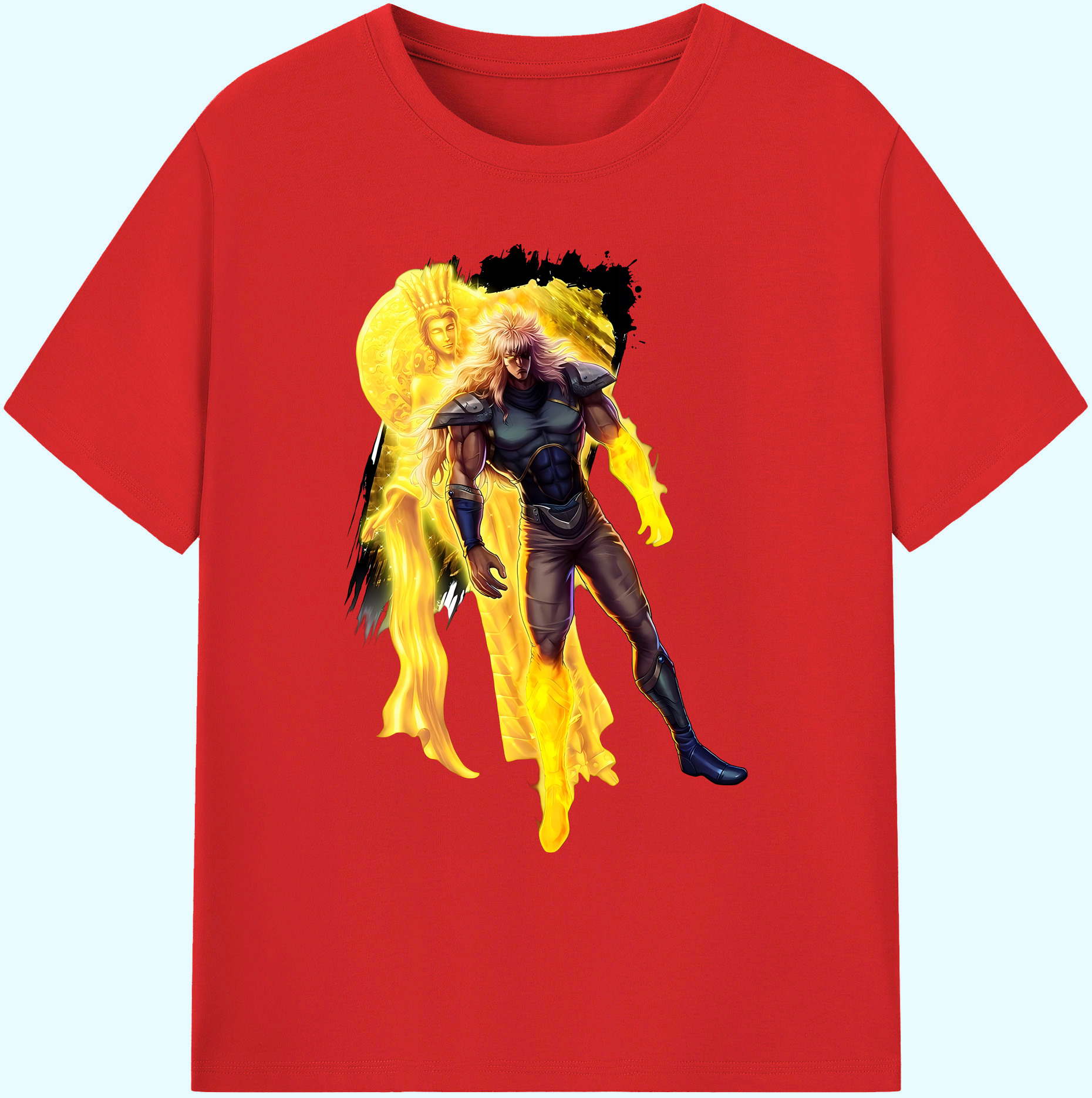（画像用） 北斗の拳 Fist of the North Star 綿100％ メンズ半袖Tシャツ｜肌触りやわらか＆通気性