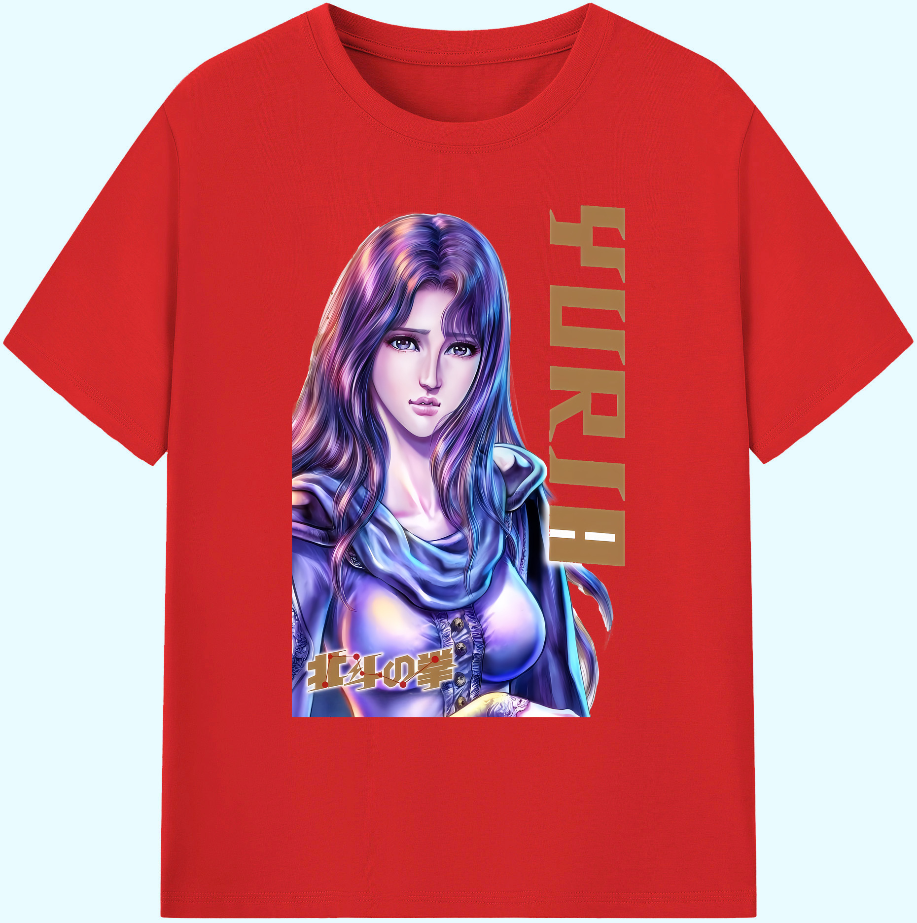 （画像用） 北斗の拳 Fist of the North Star 綿100％ メンズ半袖Tシャツ｜肌触りやわらか＆通気性