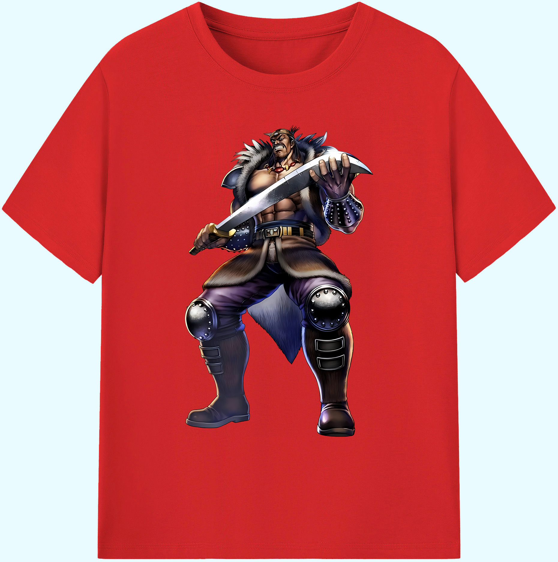 （画像用） 北斗の拳 Fist of the North Star 綿100％ メンズ半袖Tシャツ｜肌触りやわらか＆通気性