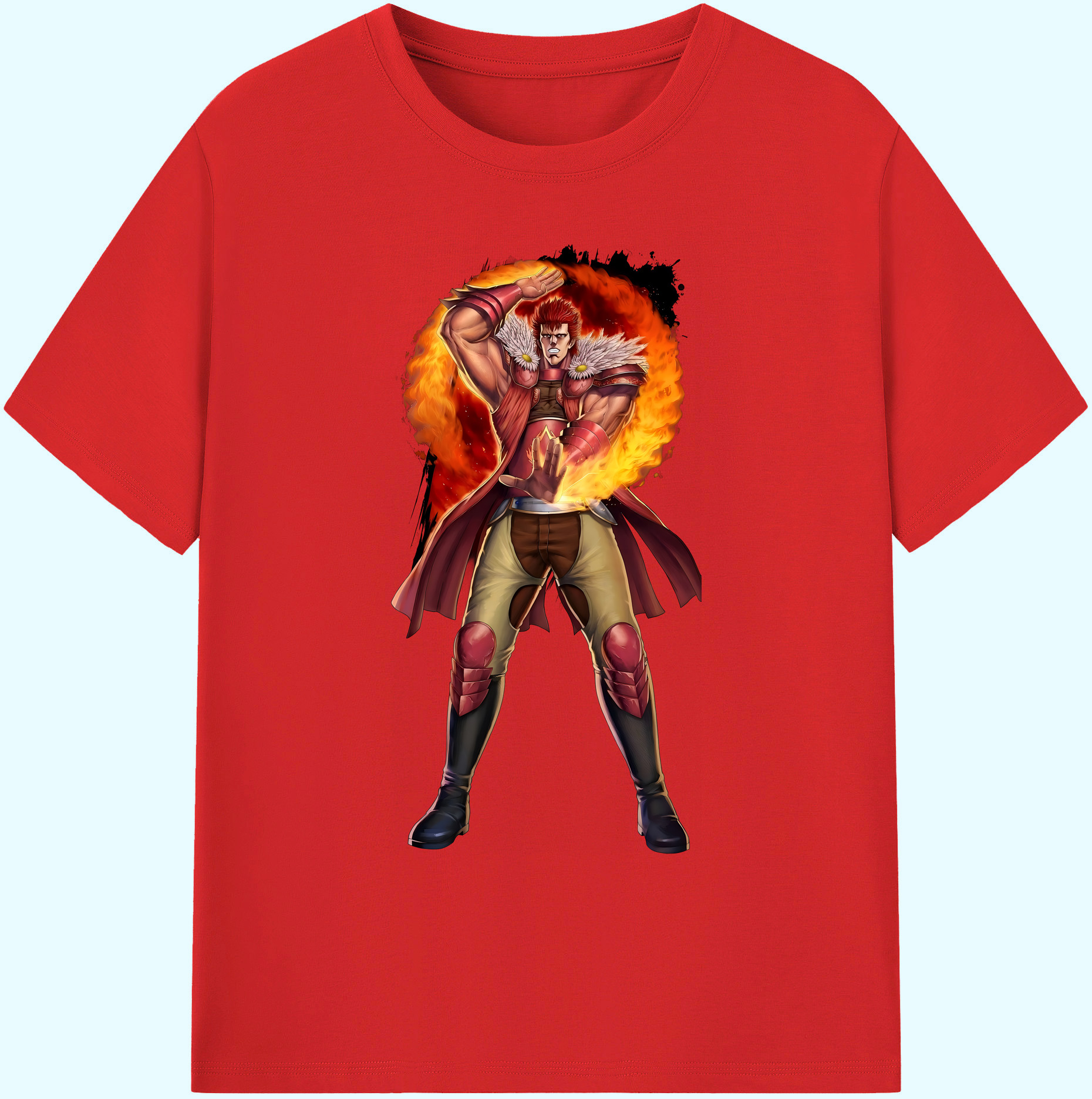 （画像用） 北斗の拳 Fist of the North Star 綿100％ メンズ半袖Tシャツ｜肌触りやわらか＆通気性