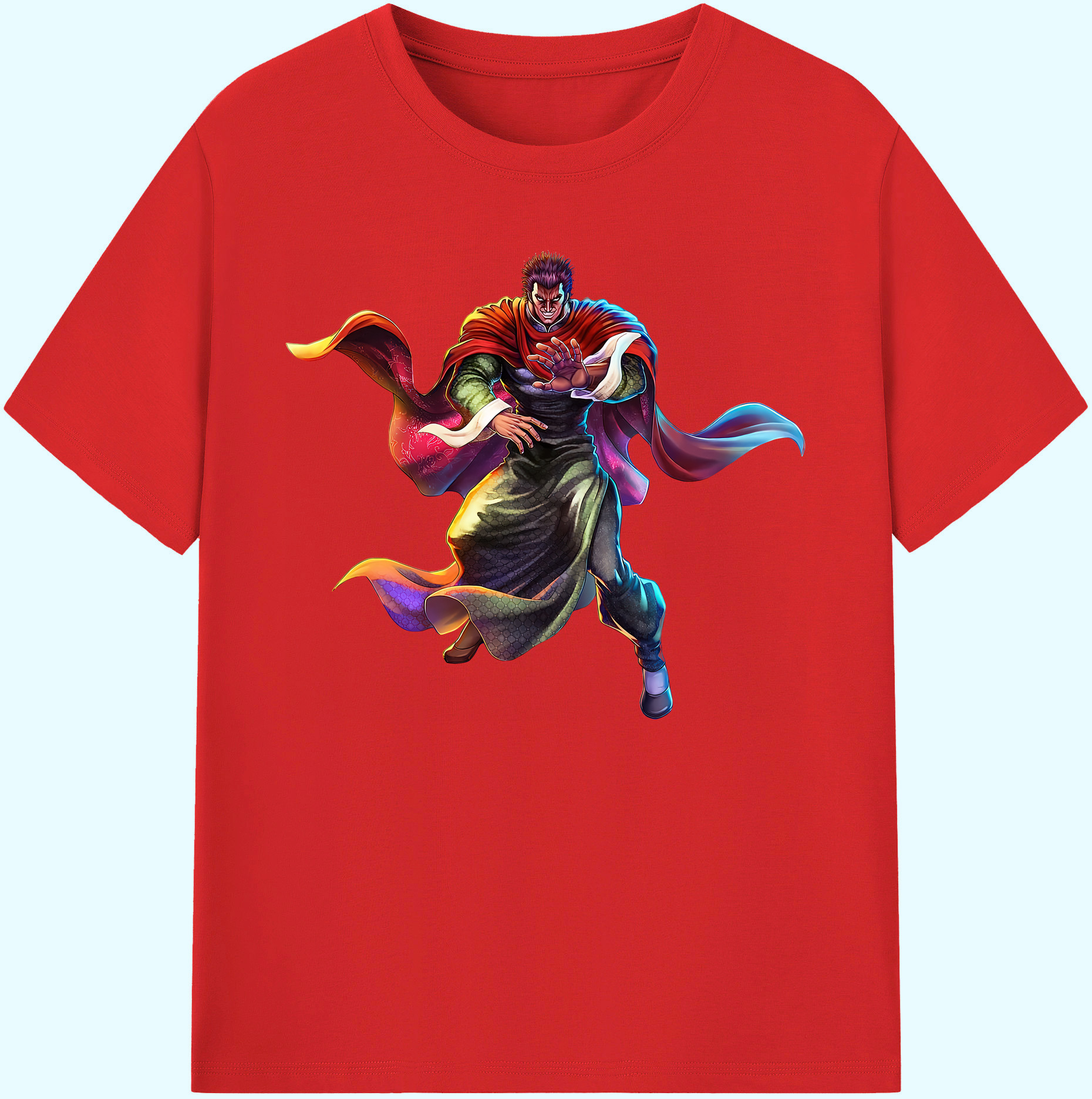 （画像用） 北斗の拳 Fist of the North Star 綿100％ メンズ半袖Tシャツ｜肌触りやわらか＆通気性