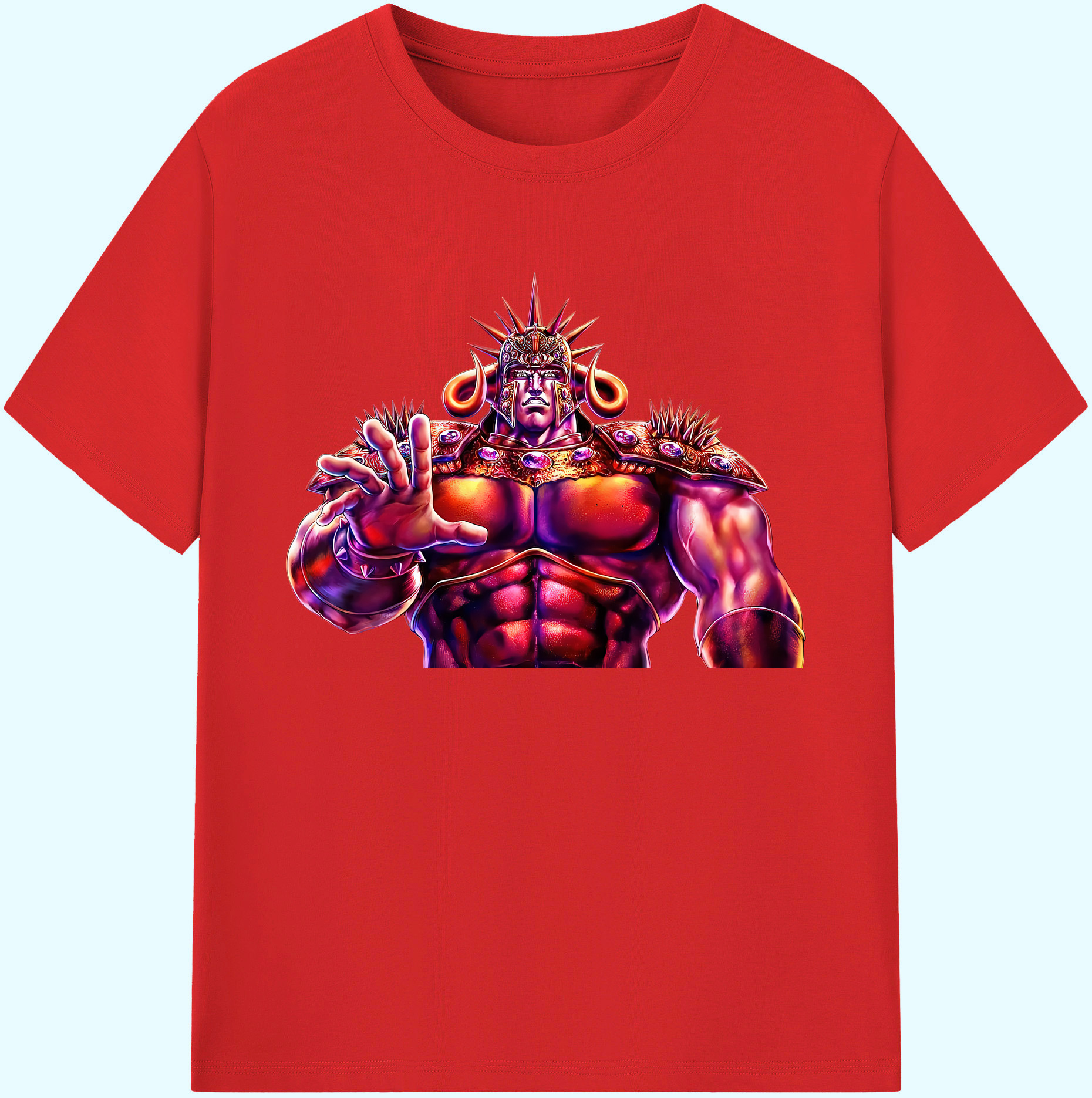 （画像用） 北斗の拳 Fist of the North Star 綿100％ メンズ半袖Tシャツ｜肌触りやわらか＆通気性
