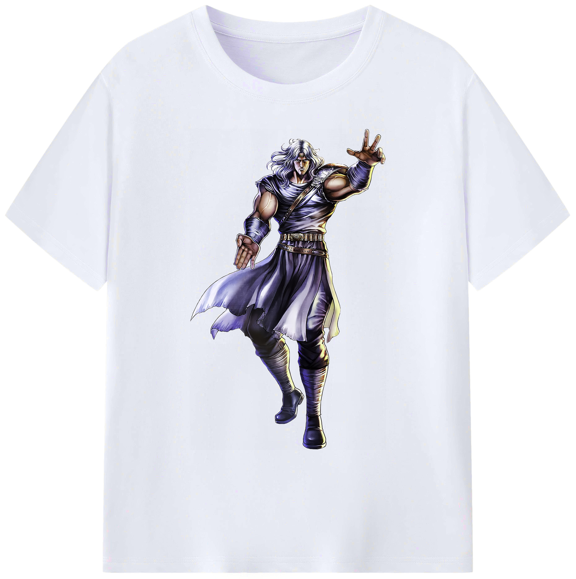 （画像用） 北斗の拳 Fist of the North Star 綿100％ メンズ半袖Tシャツ｜肌触りやわらか＆通気性