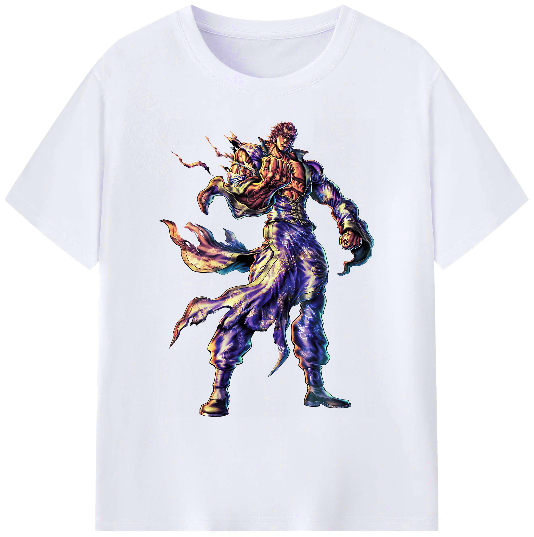 （画像用） 北斗の拳 Fist of the North Star 綿100％ メンズ半袖Tシャツ｜肌触りやわらか＆通気性