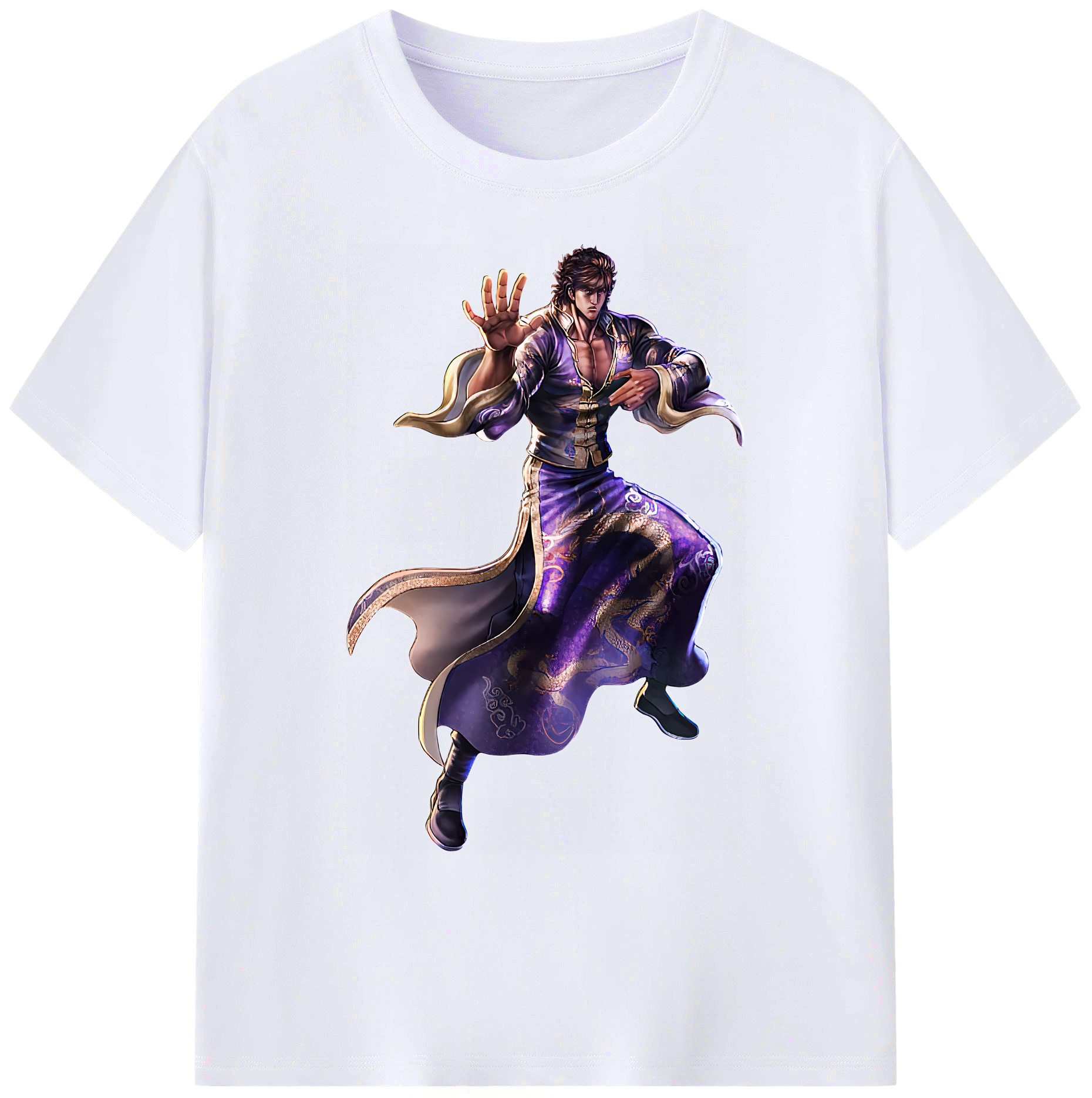 （画像用） 北斗の拳 Fist of the North Star 綿100％ メンズ半袖Tシャツ｜肌触りやわらか＆通気性